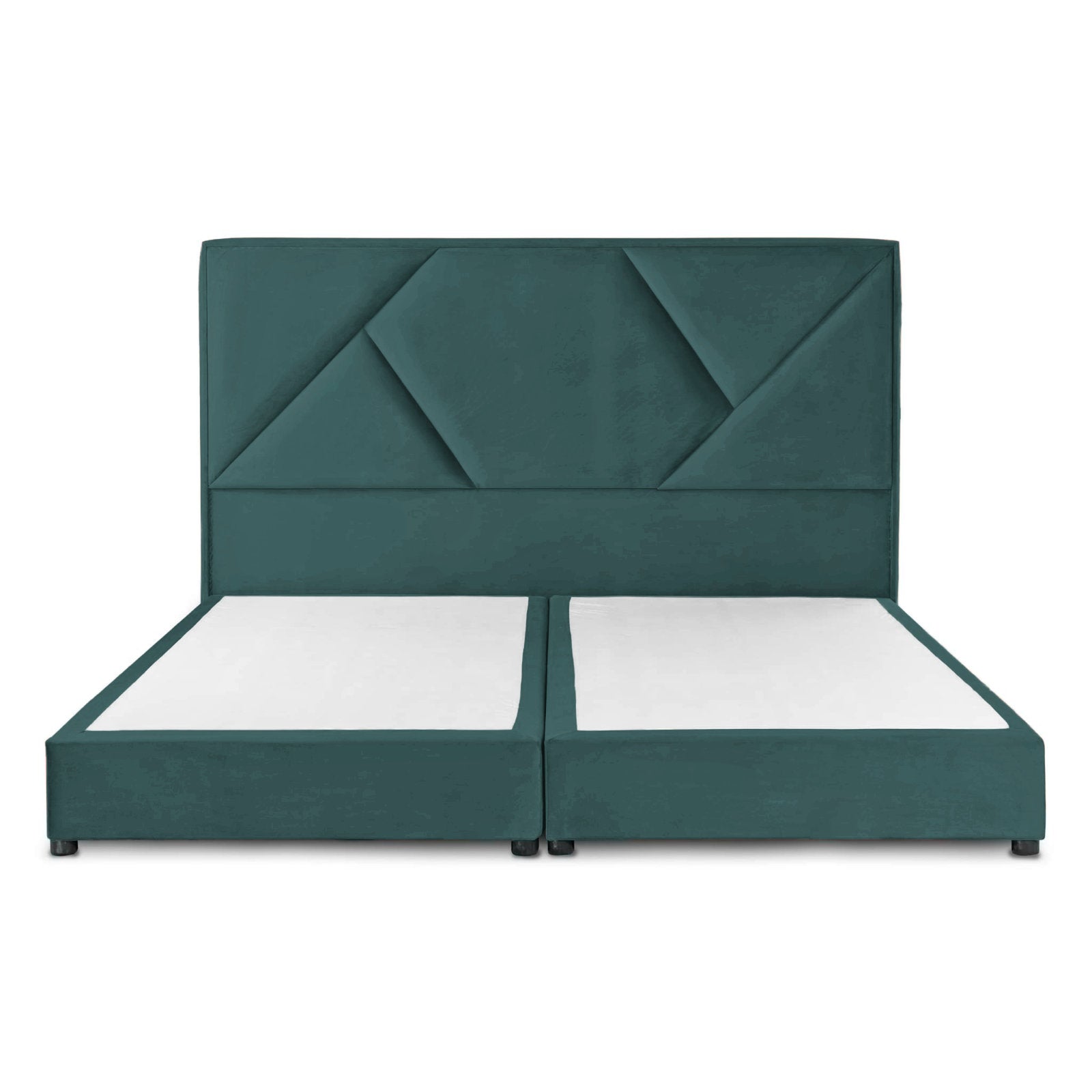 In House | Taj Mahal Bed Frame Linen Turquoise 200x200
