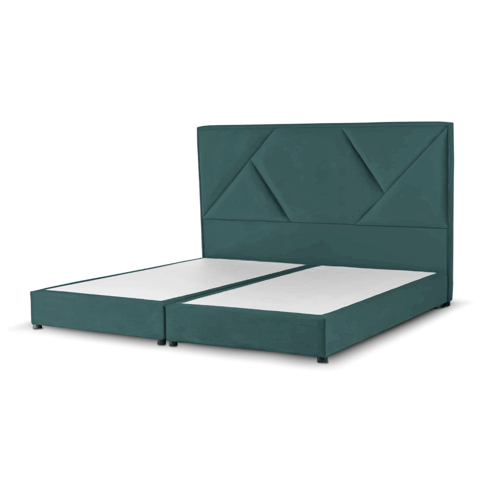 In House | Taj Mahal Bed Frame Linen Turquoise 200x200