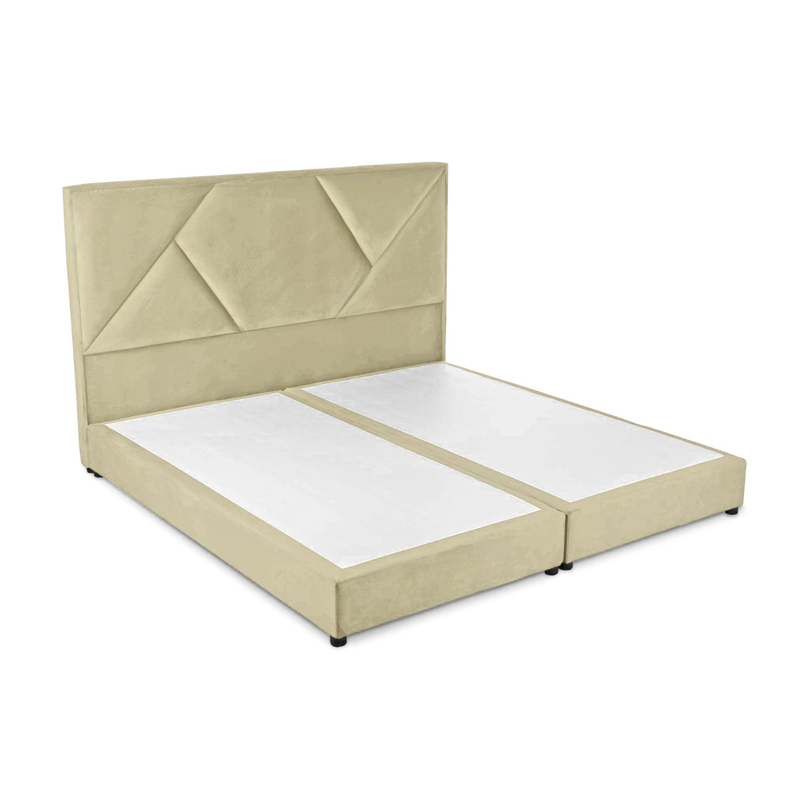 In House | Taj Bed Frame Velvet Beige 200x140
