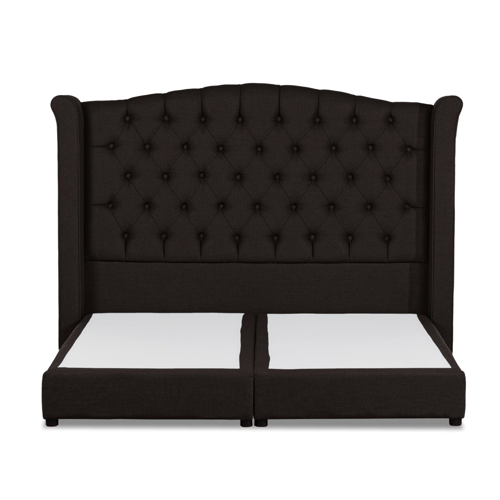 In House | Cordoba Velvet Bed Frame Dark Brown 200x180