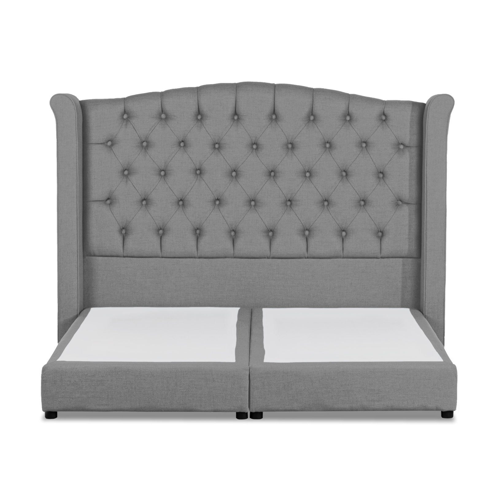 In House | Taj Mahal Bed Frame Linen Light Grey 200x100