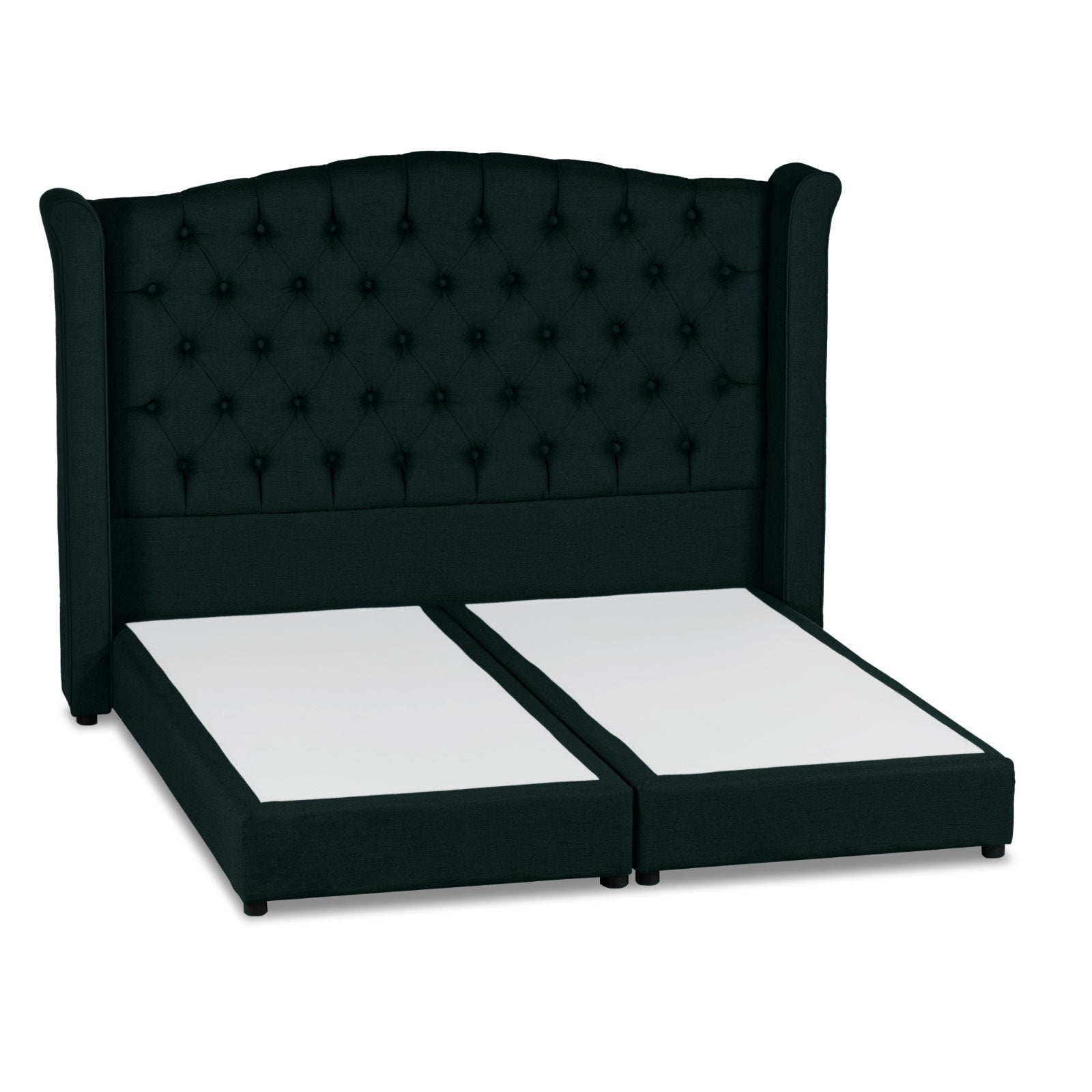 In House | Cordoba Velvet Bed Frame Dark Green 200x180