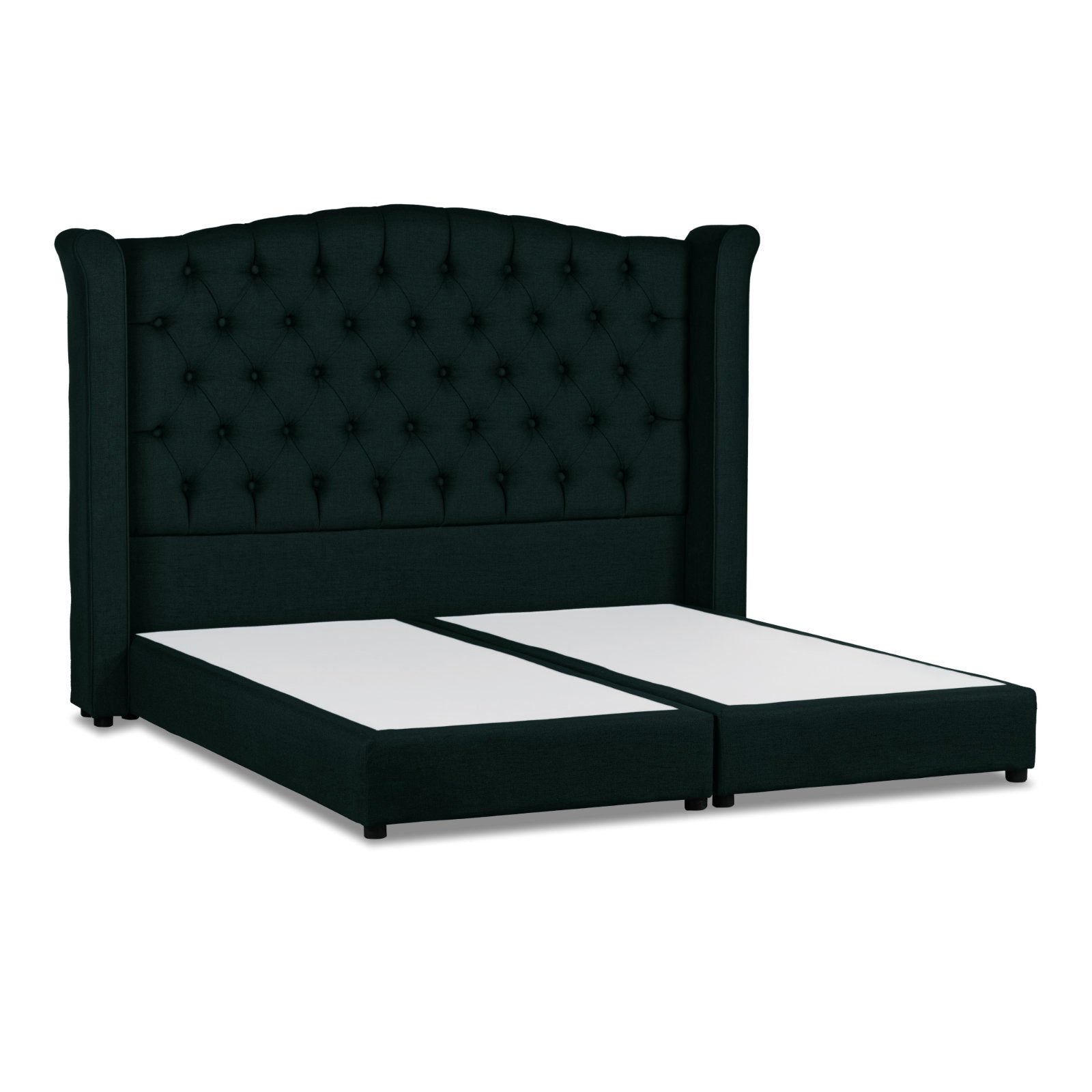 In House | Cordoba Velvet Bed Frame Dark Green 200x180