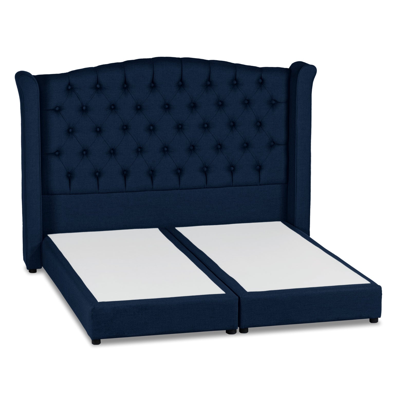 In House | Cordoba Velvet Bed Frame Dark Blue 200x200