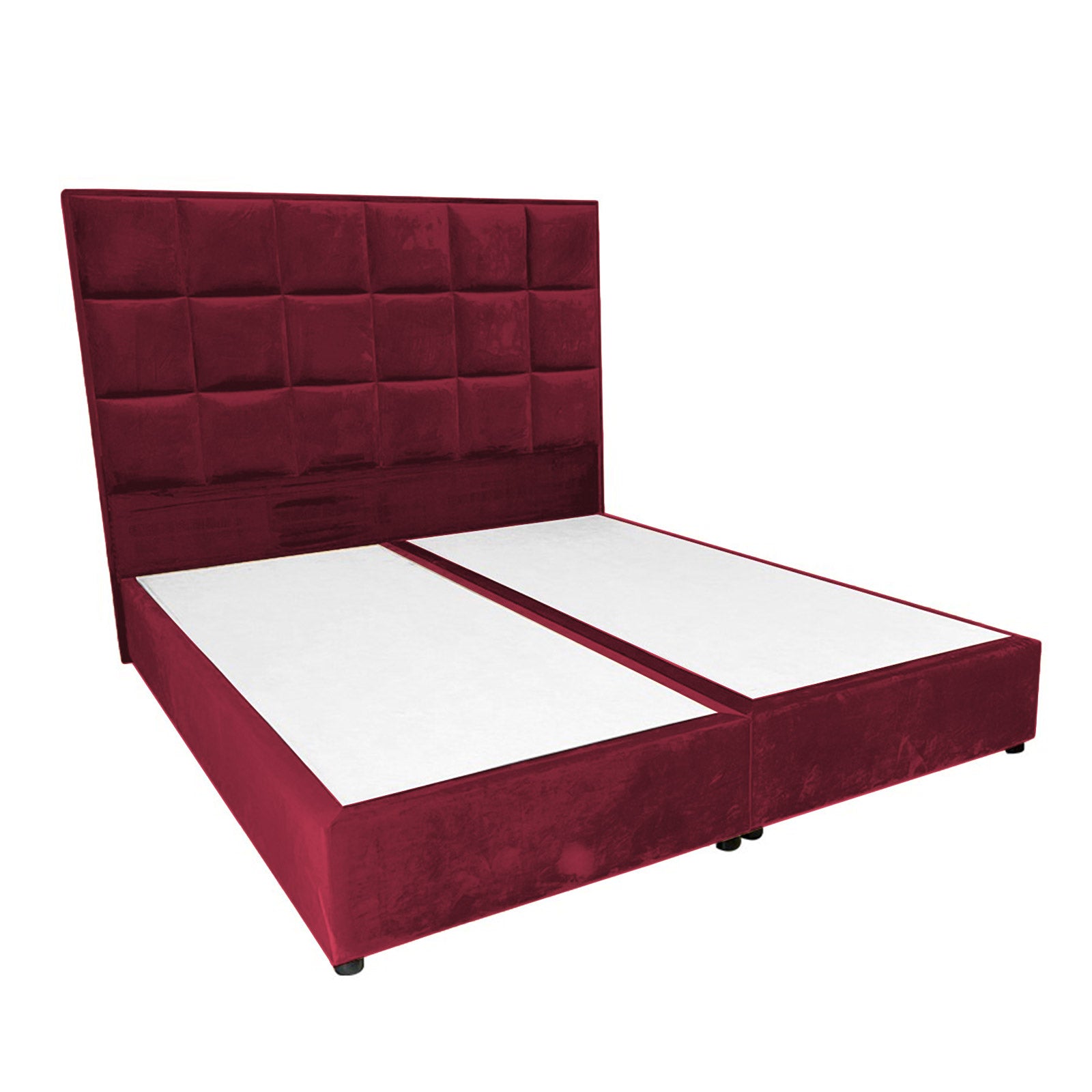 In House | Cordoba Velvet Bed Frame Burgundy 200x90