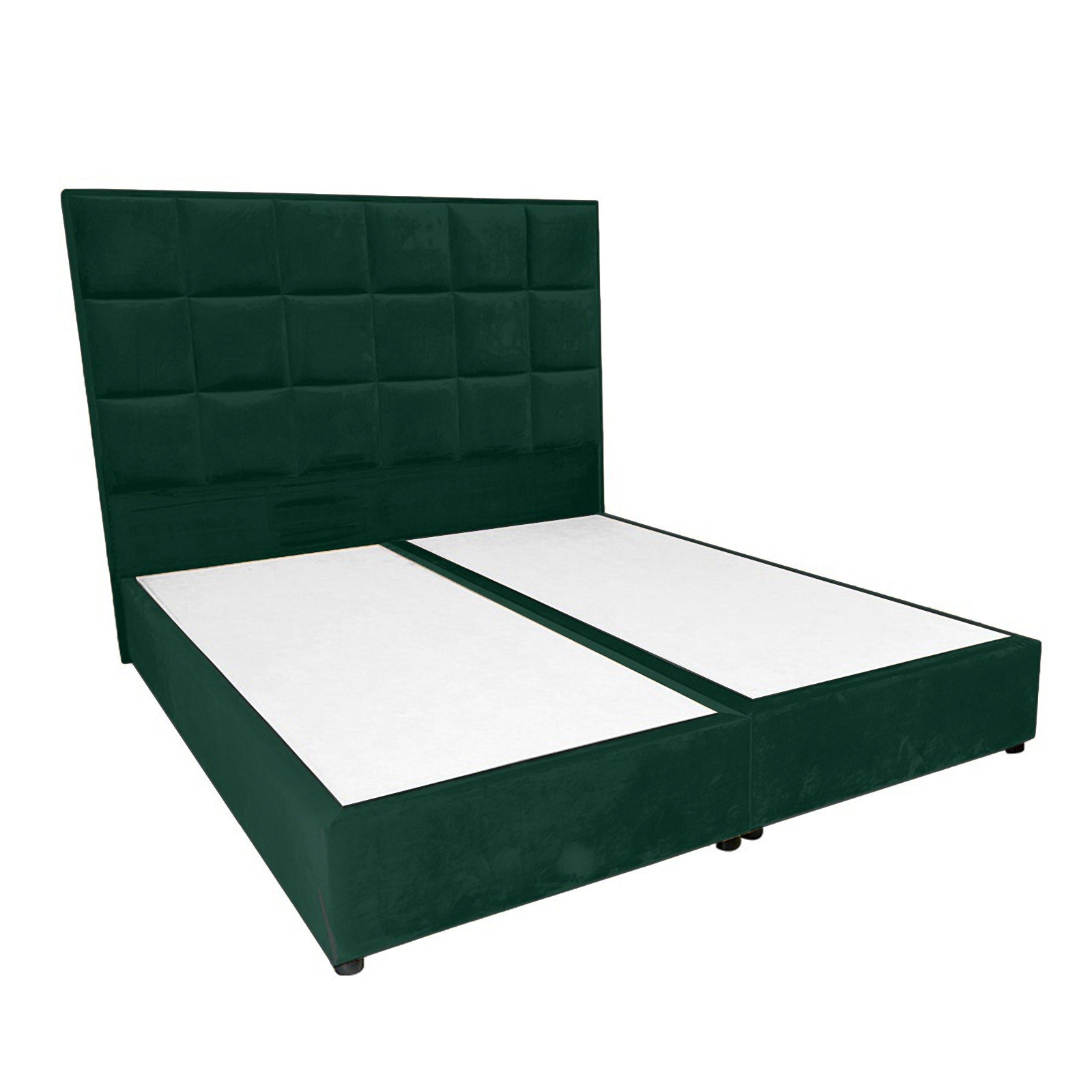 In House | Geneva Velvet Bed Frame Dark Green 200x120