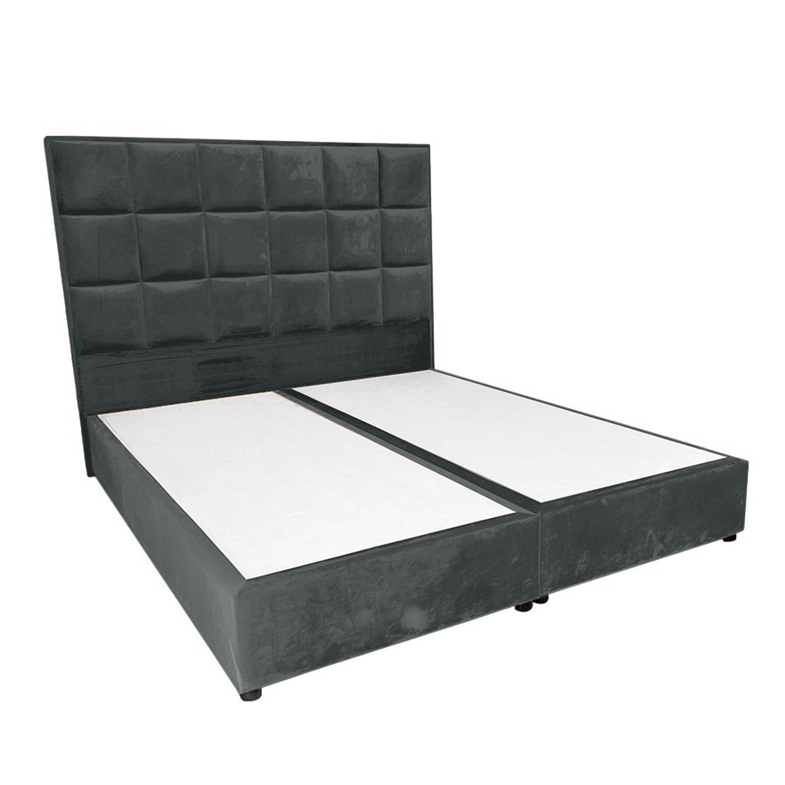 In House | Cordoba Velvet Bed Frame Dark Grey 200x90