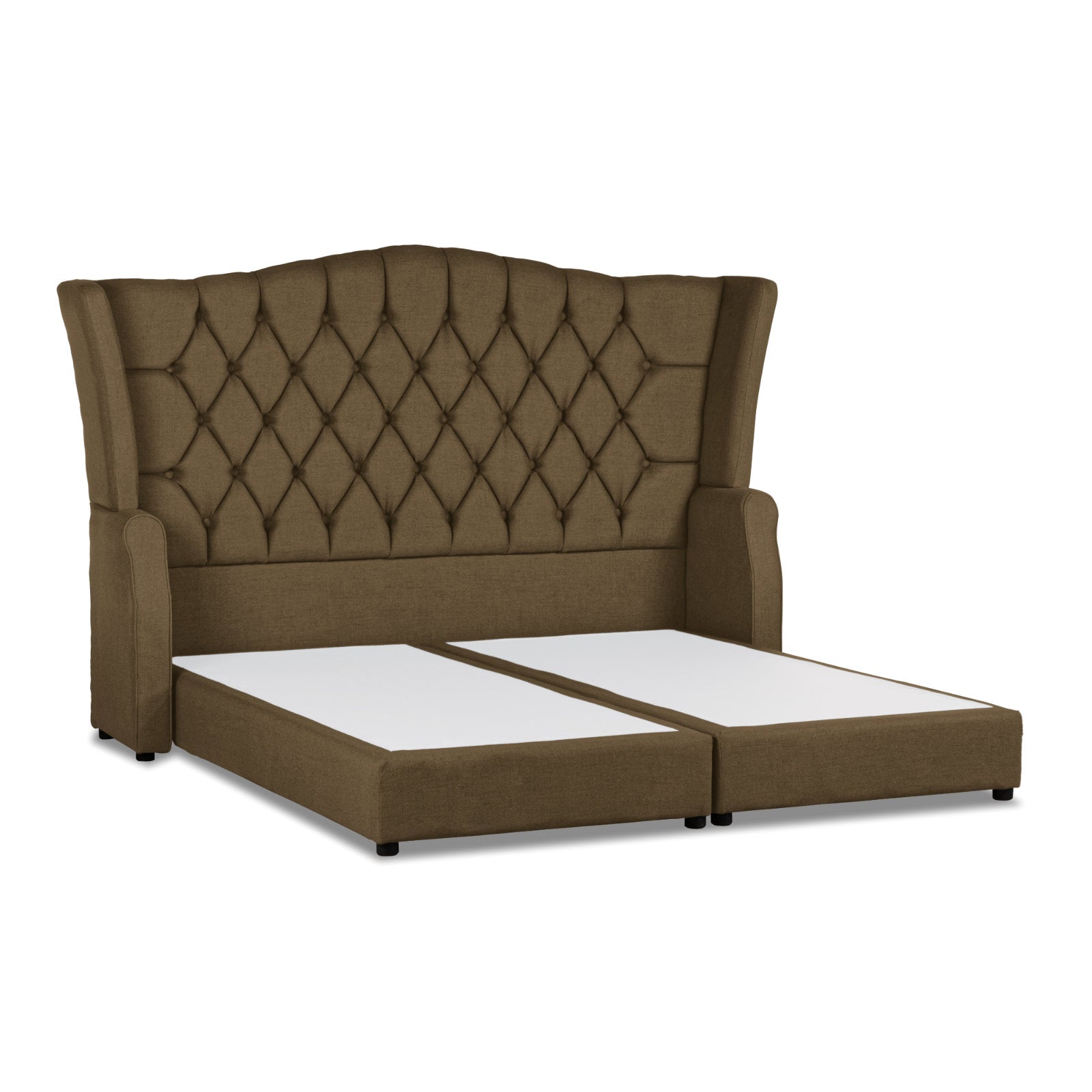 In House | Granada Velvet Bed Frame Brown 200x140