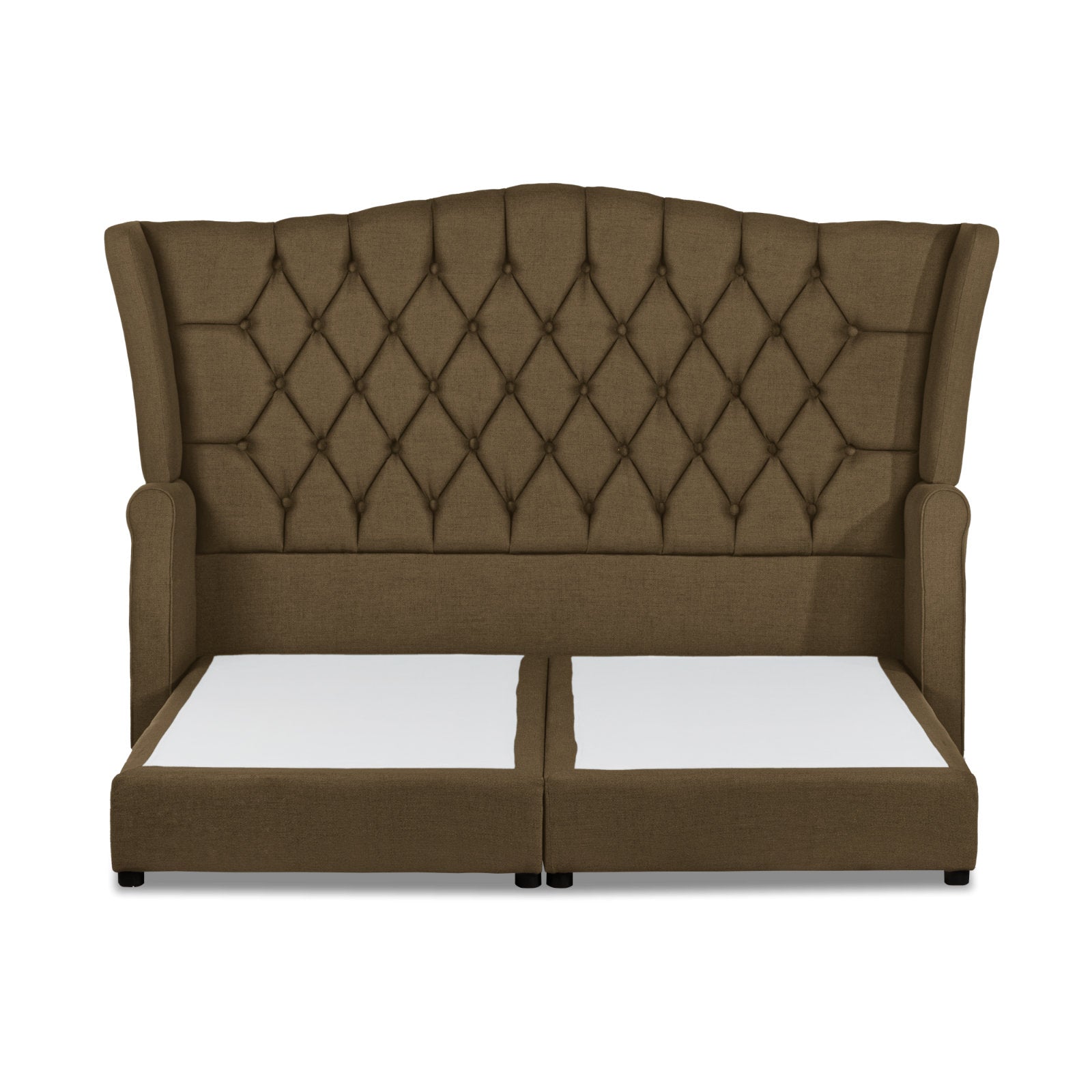 In House | Granada Velvet Bed Frame Brown 200x140