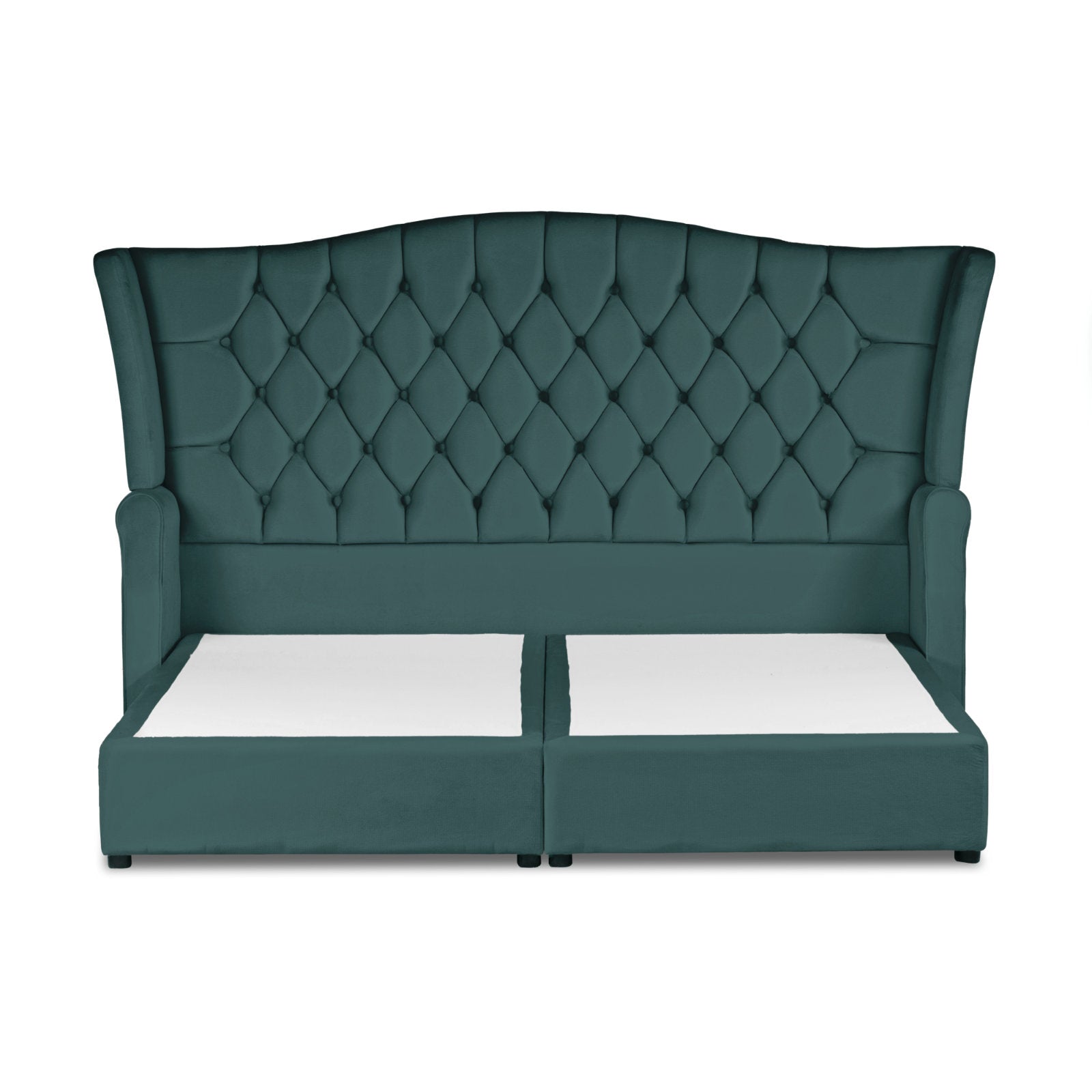 In House | Geneva Velvet Bed Frame Turquoise 200x90