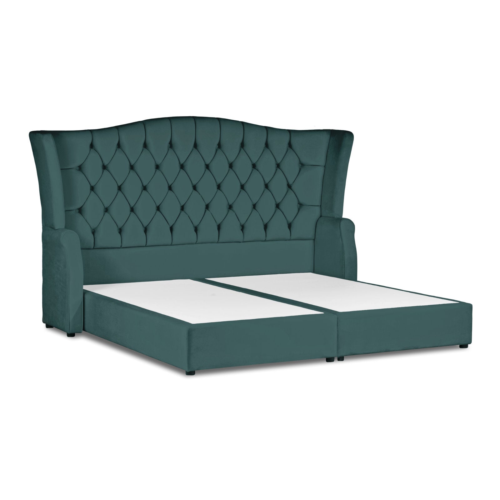 In House | Geneva Velvet Bed Frame Turquoise 200x90