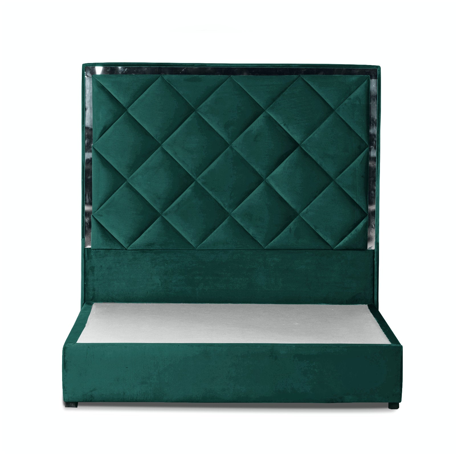 In House | Maldives Velvet Bed Frame Dark Green 200x200
