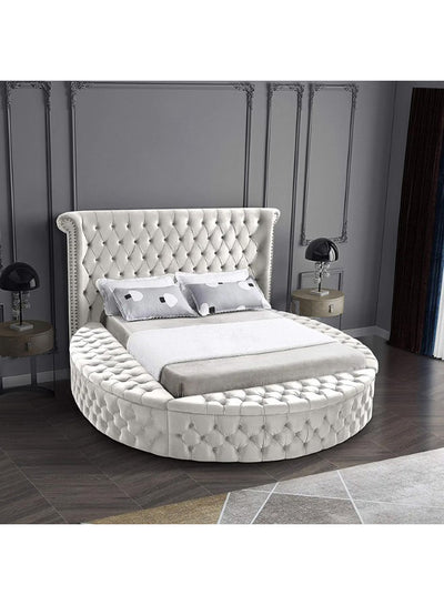 In House | Lotus Bed Frame Velvet - 200x200 cm