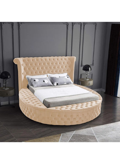 In House | Lotus Bed Frame Velvet - 200x150 cm