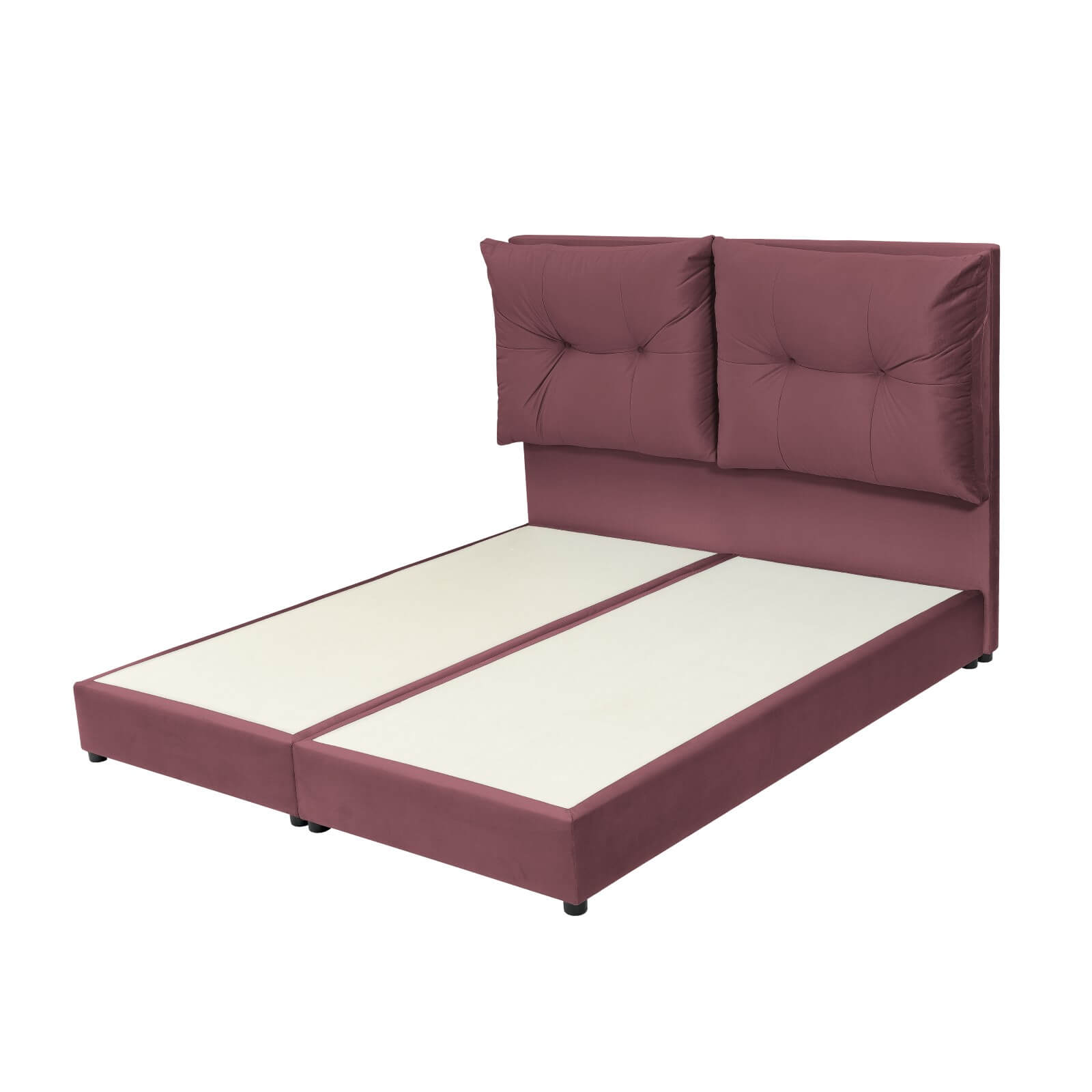 In House | Oslo Velvet Bed Frame Dark Pink 200x120
