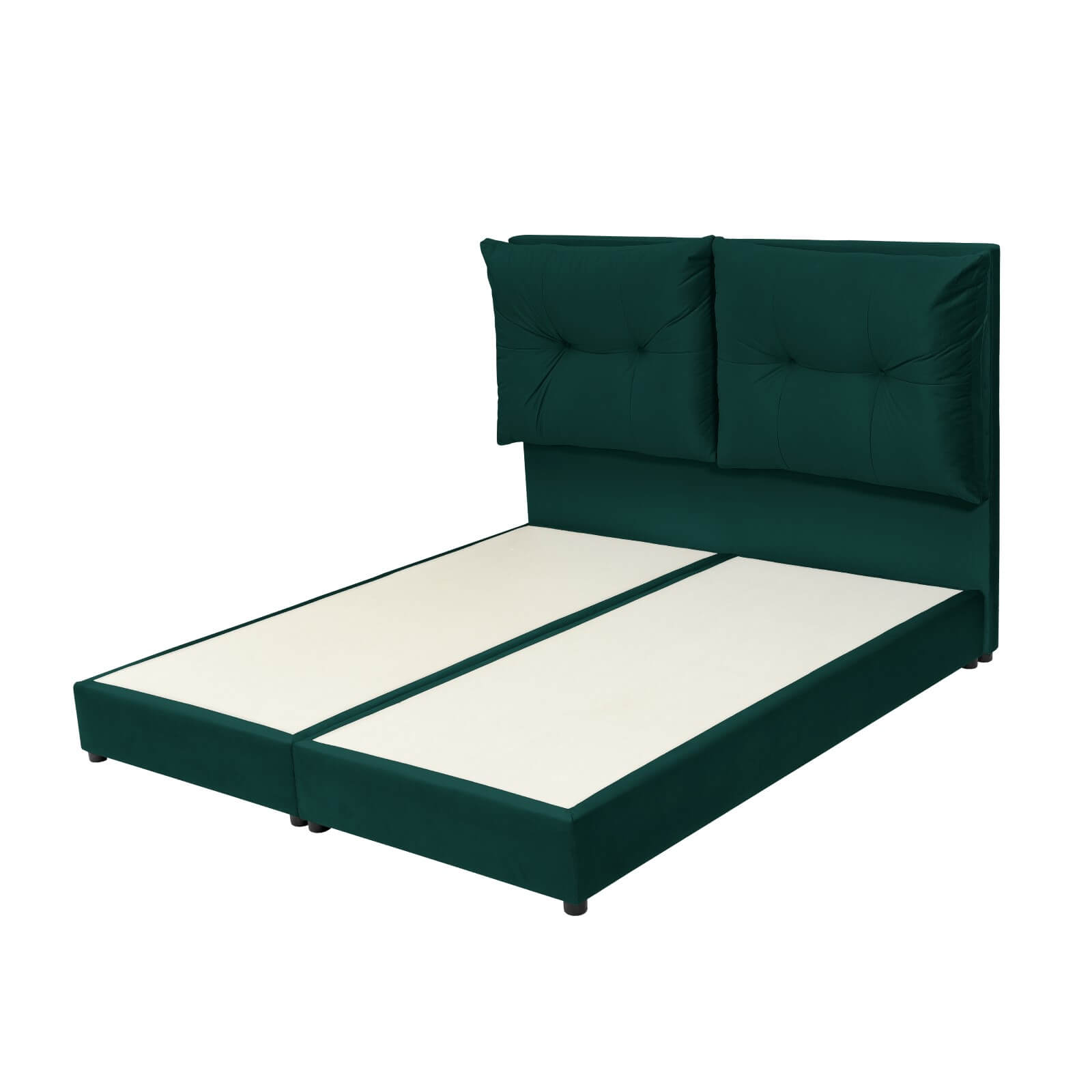 In House | Oslo Velvet Bed Frame Dark Green 200x120