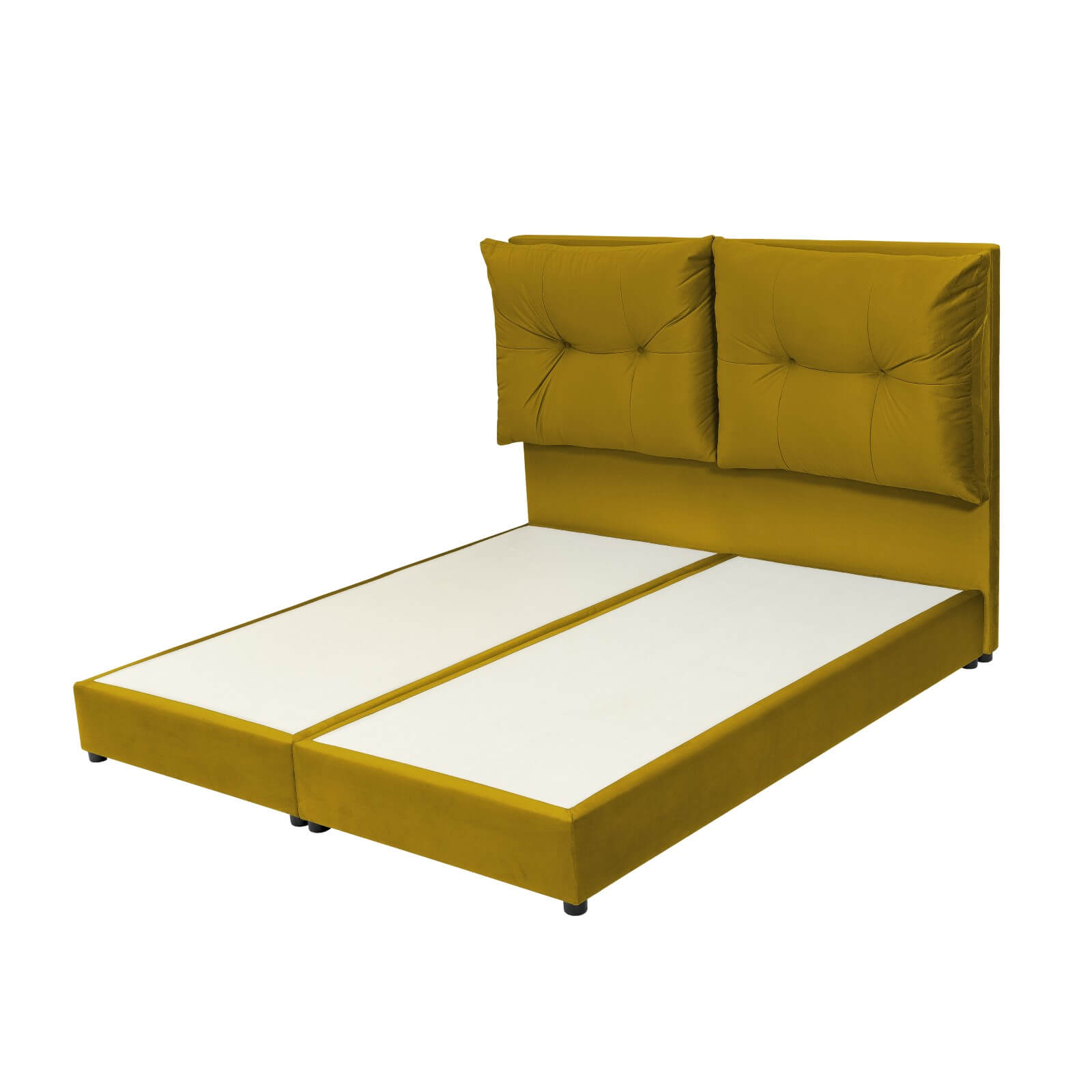 In House | Oslo Velvet Bed Frame Gold 200x120