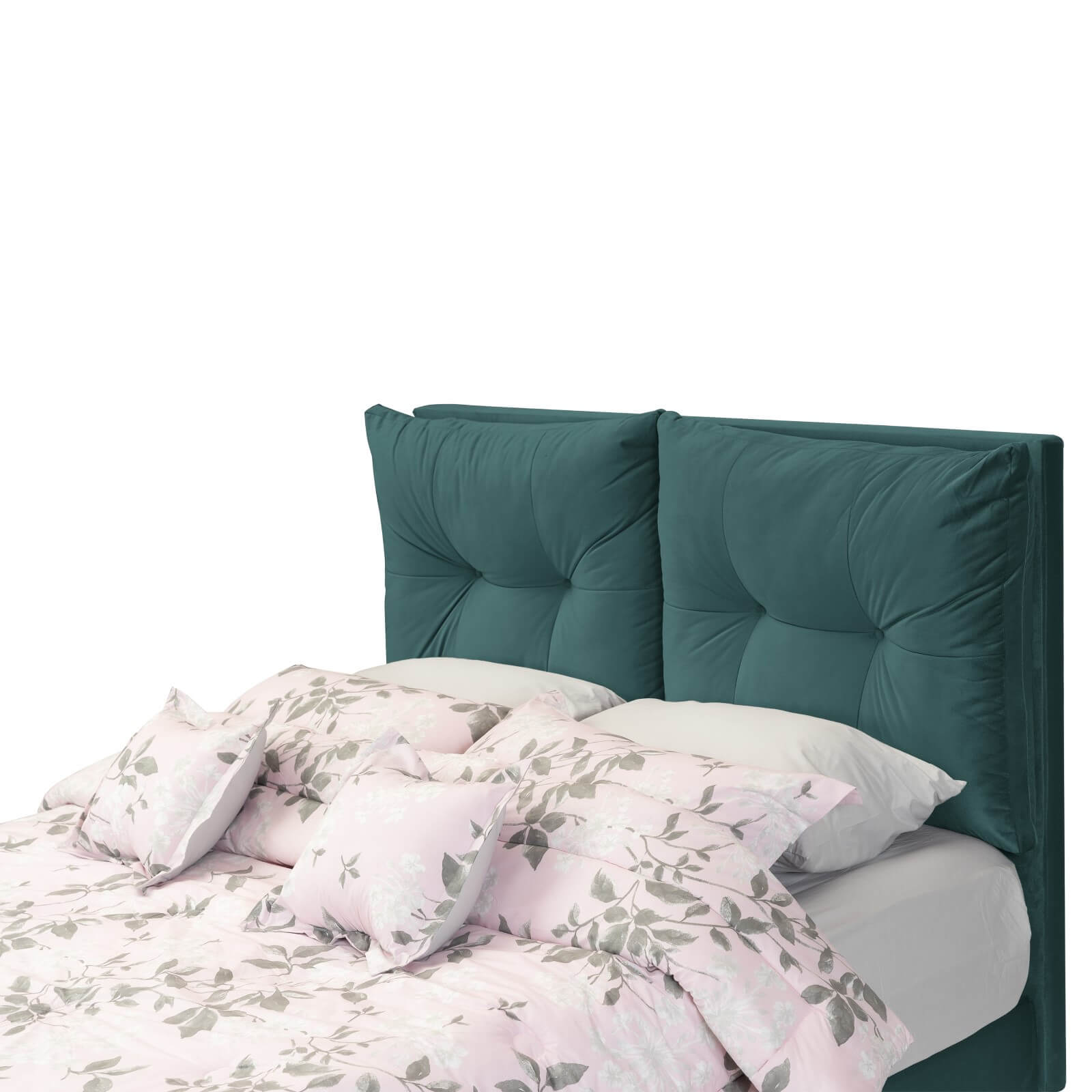 In House | Oslo Velvet Bed Frame Turquoise 200x90