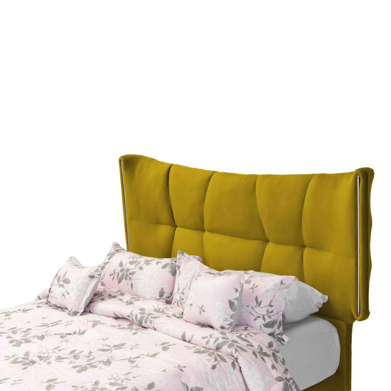 In House | Berlin Bed Frame Velvet Gold 200x120
