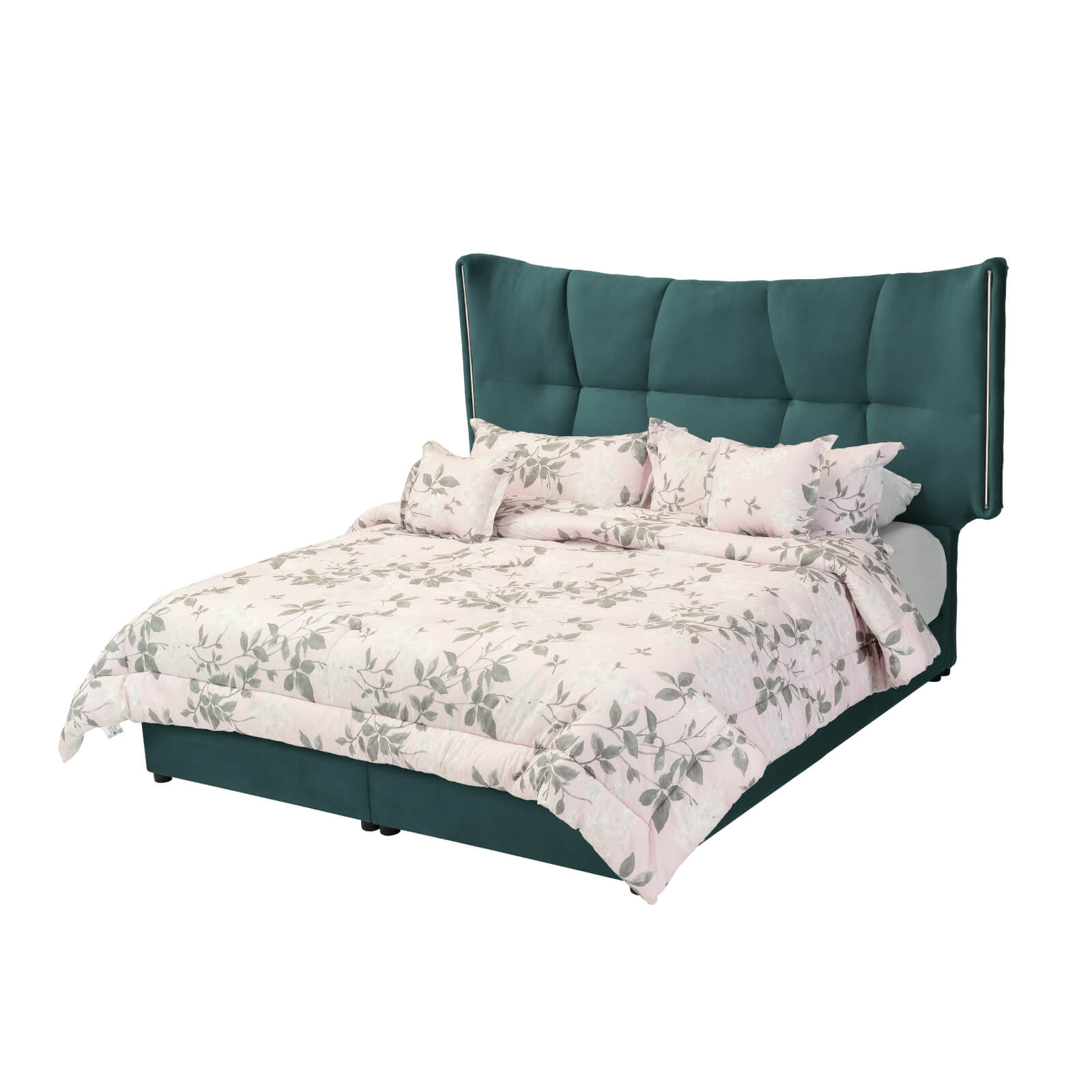 In House | Berlin Bed Frame Velvet Turquoise 200x100