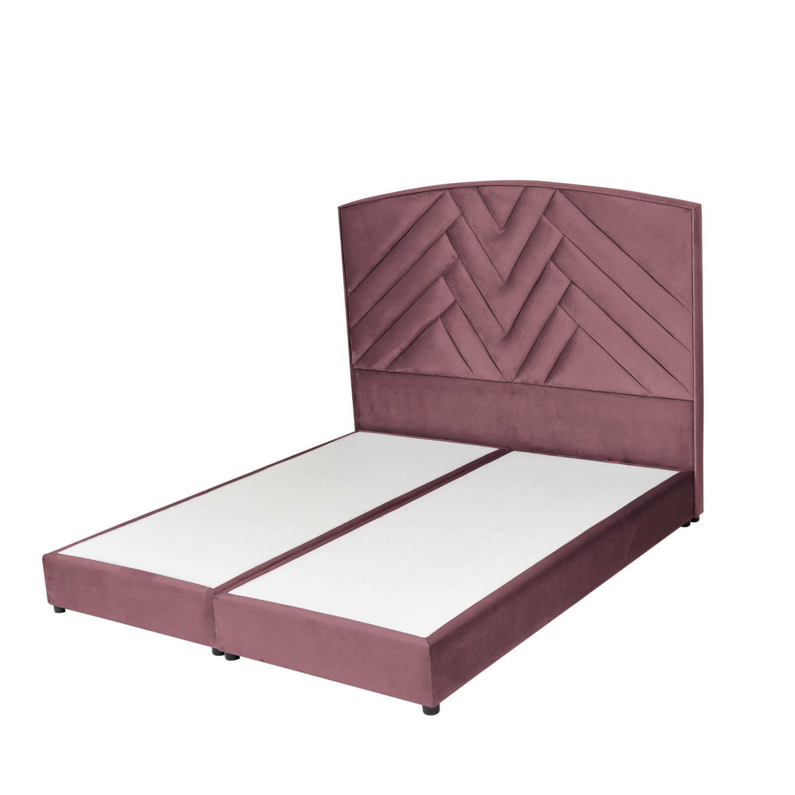 In House | Madrid Bed Frame Velvet Dark Pink 200x120