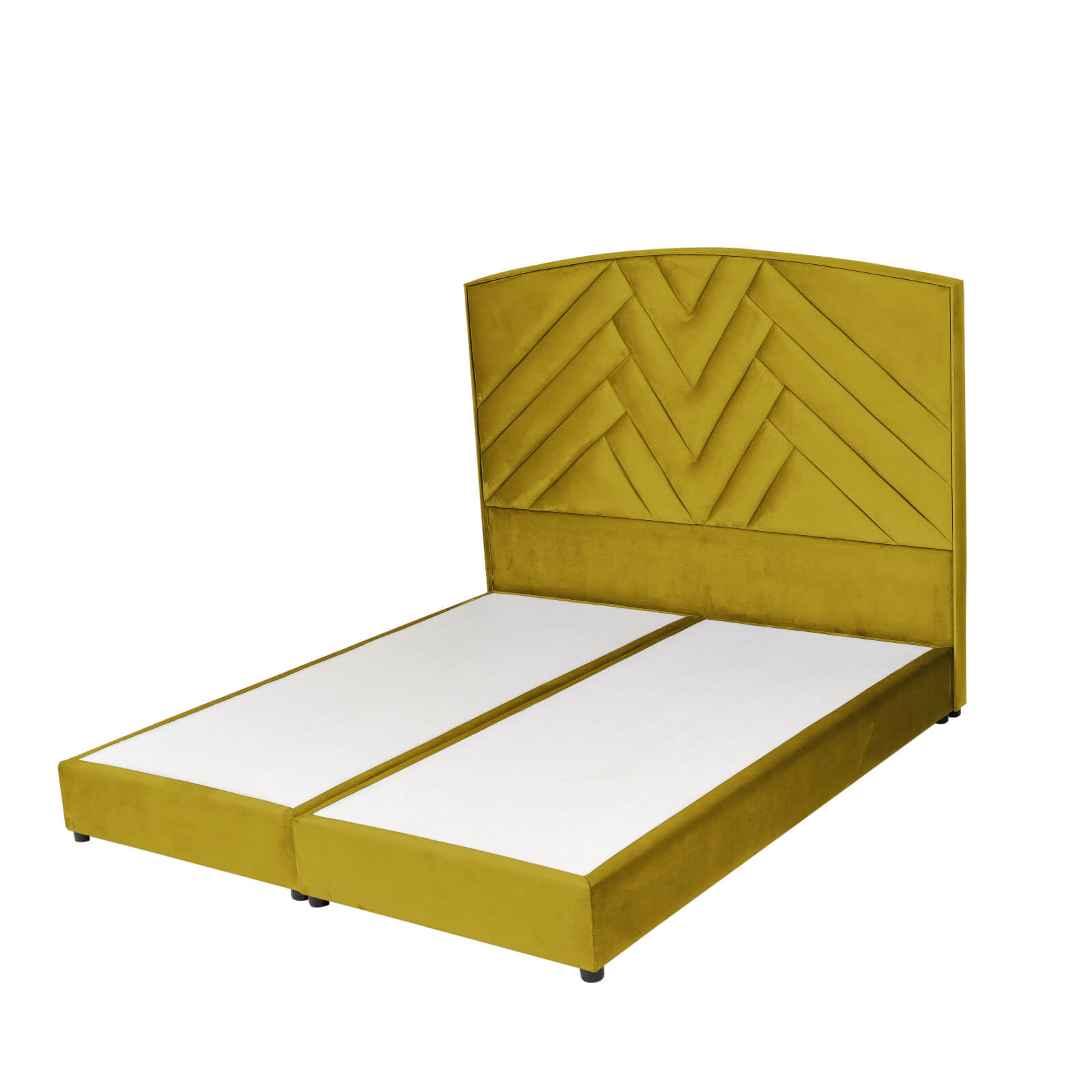 In House | Berlin Bed Frame Velvet Gold 200x150