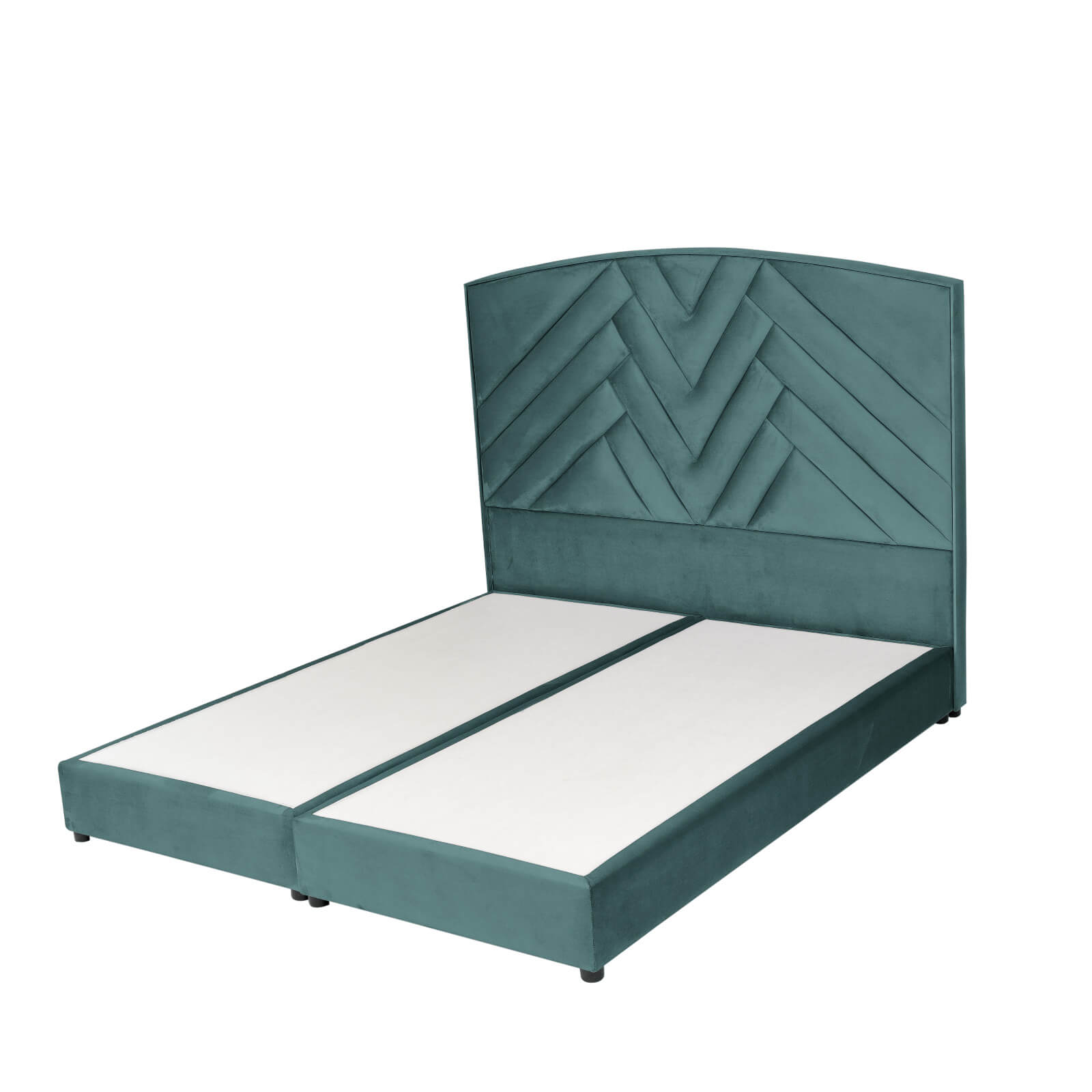 In House | Berlin Bed Frame Velvet Turquoise 200x200