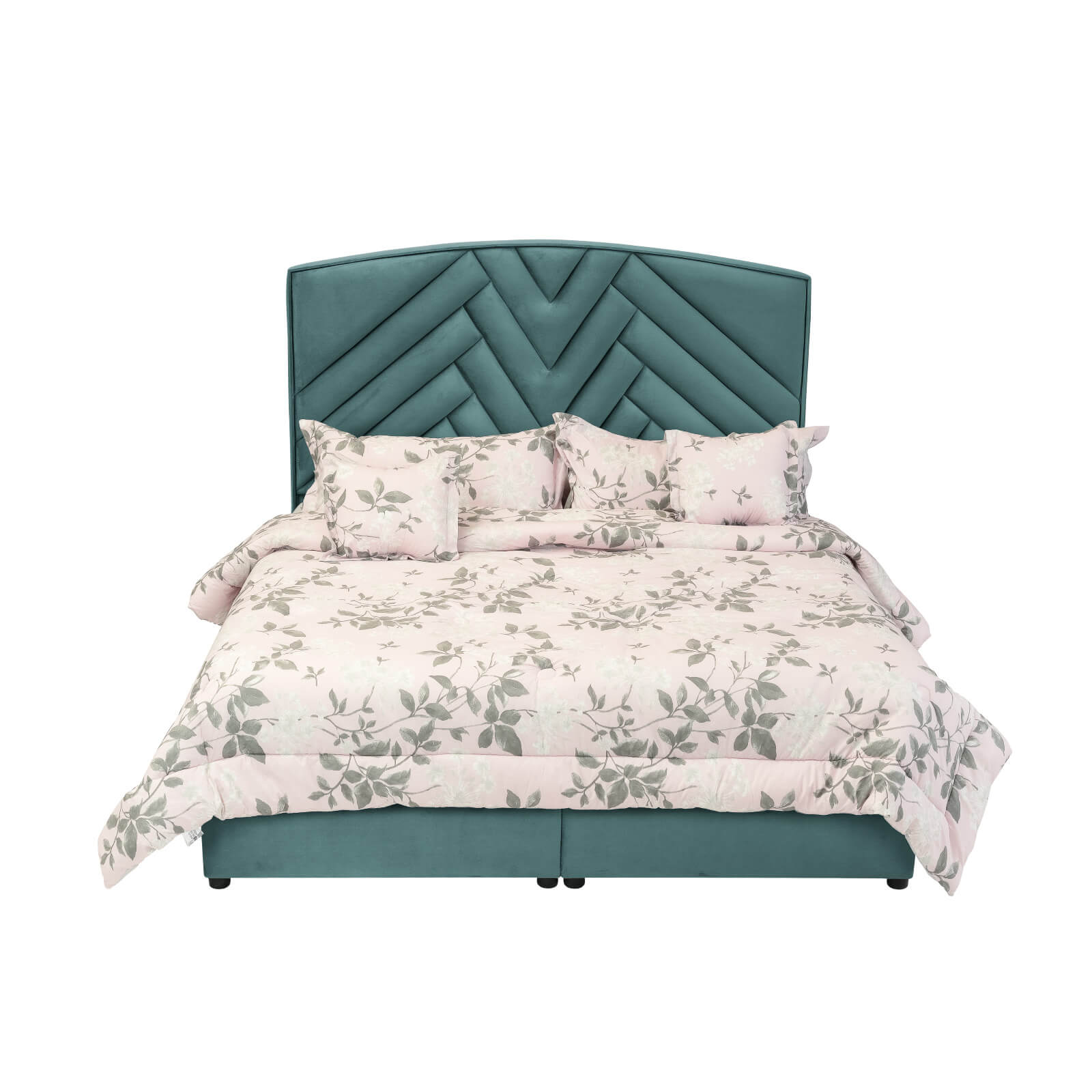 In House | Berlin Bed Frame Velvet Turquoise 200x200