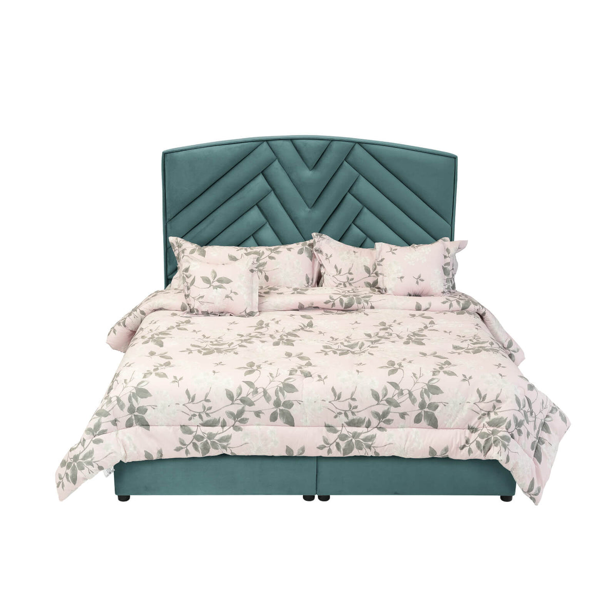 In House | Madrid Bed Frame Velvet Turquoise 200x100