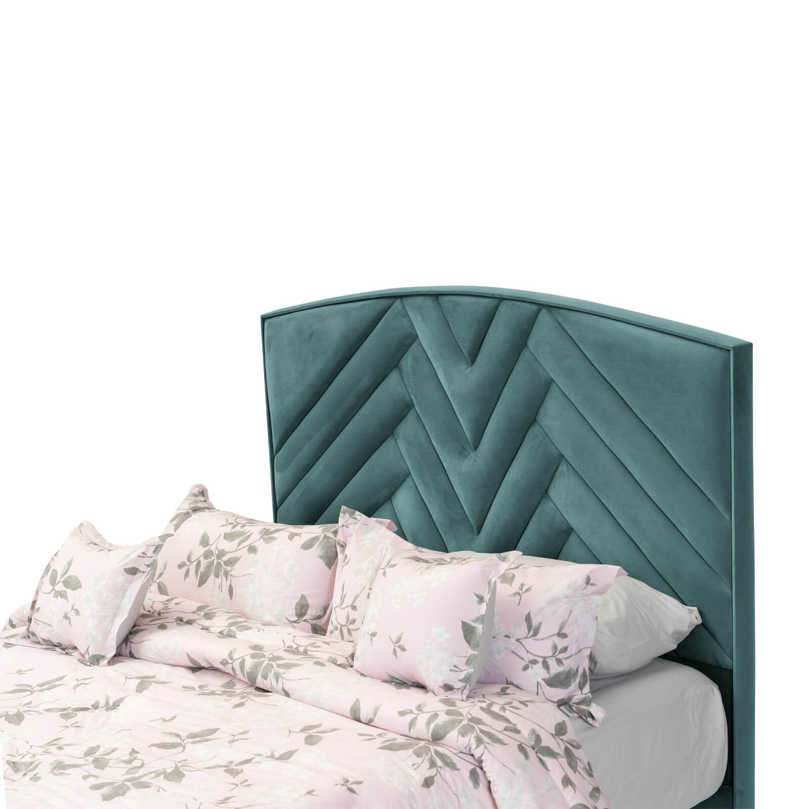 In House | Berlin Bed Frame Velvet Turquoise 200x200