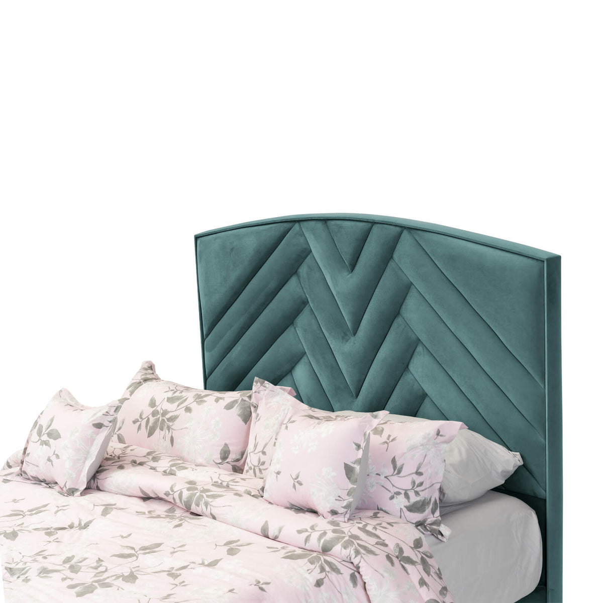 In House | Madrid Bed Frame Velvet Turquoise 200x140