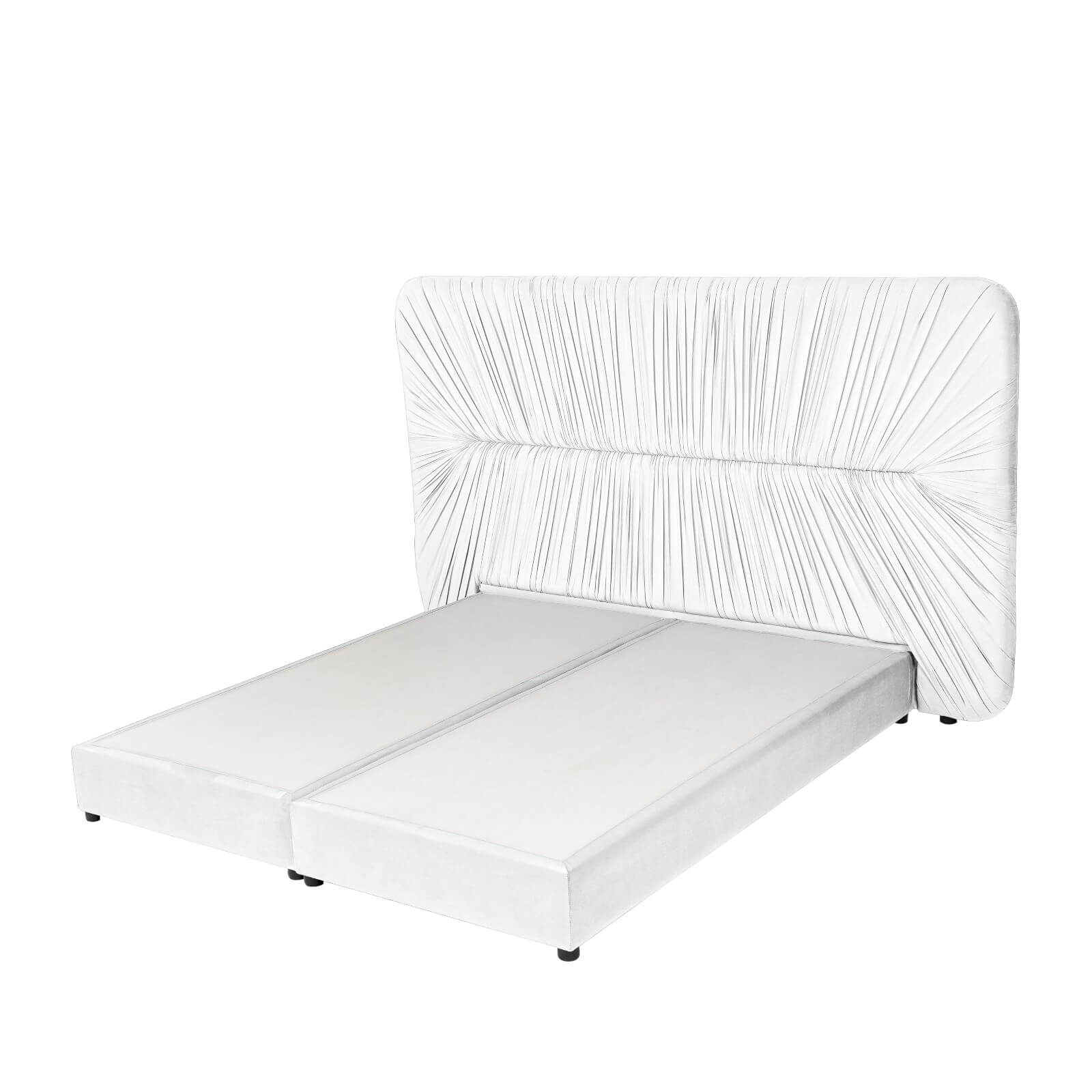 In House | Madrid Bed Frame Velvet Grey 200x150