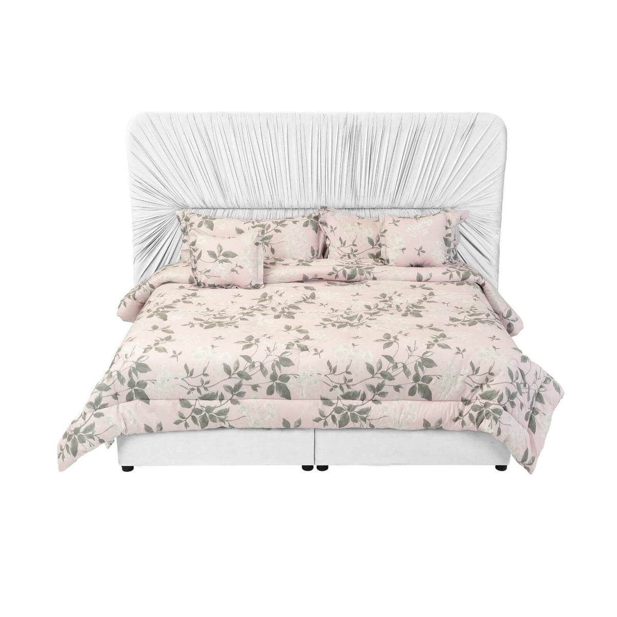 In House | Madrid Bed Frame Velvet Grey 200x180