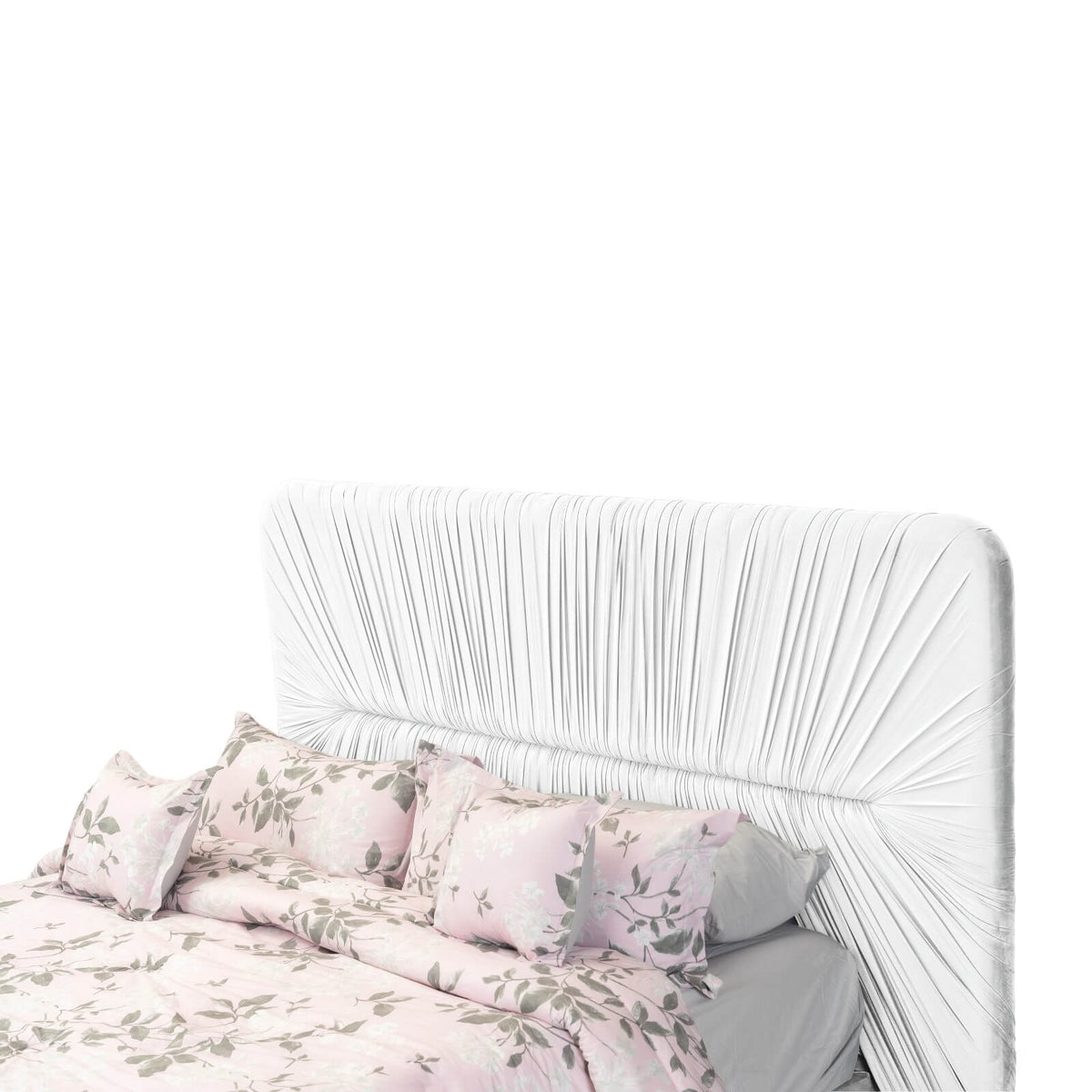 In House | Madrid Bed Frame Velvet Grey 200x180