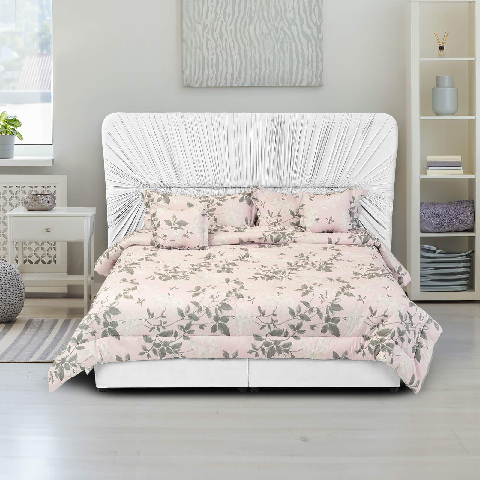 In House | Madrid Bed Frame Velvet Grey 200x150