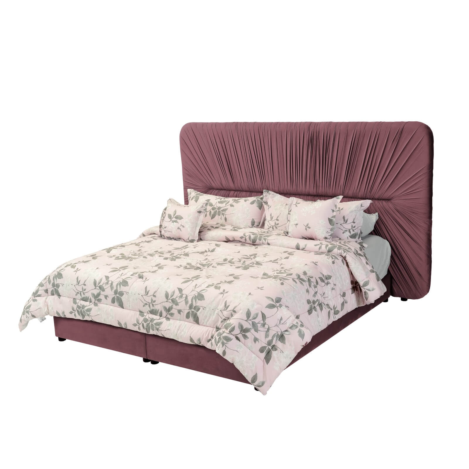 In House | Alkmar Bed Frame Velvet Ivory 200x90