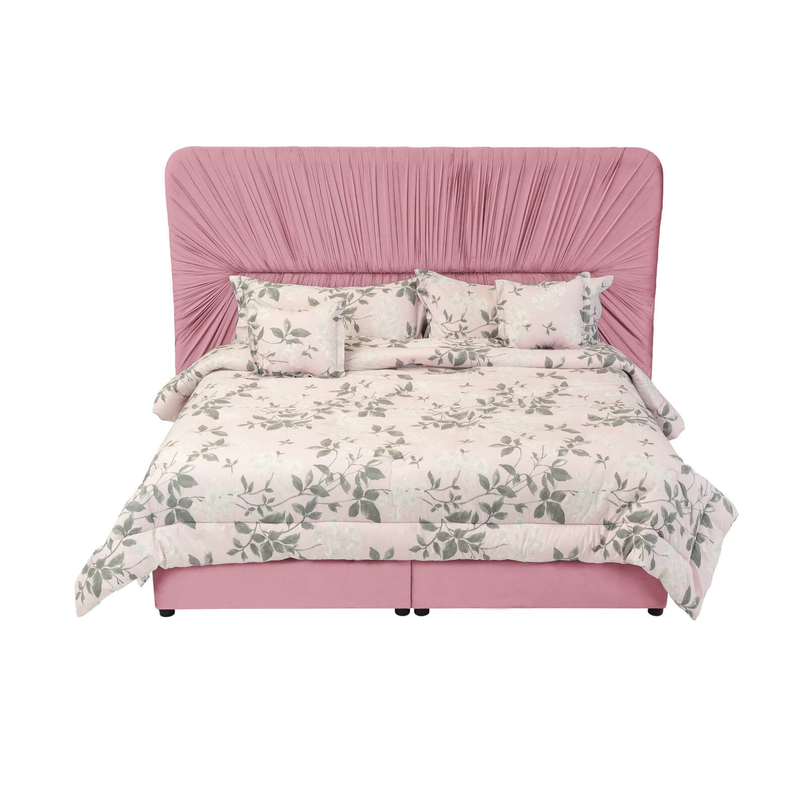 In House | Alkmar Bed Frame Velvet White 200x100