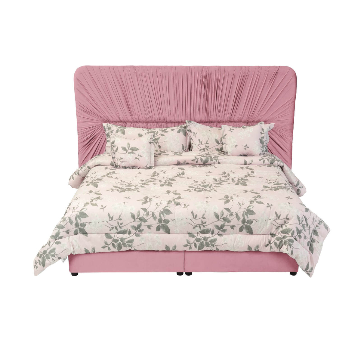In House | Alkmar Bed Frame Velvet White 200x90