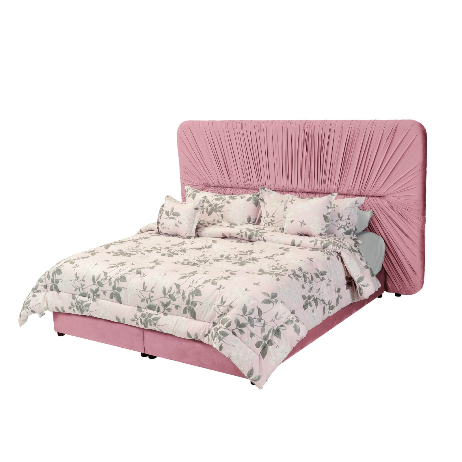 In House | Alkmar Bed Frame Velvet White 200x100