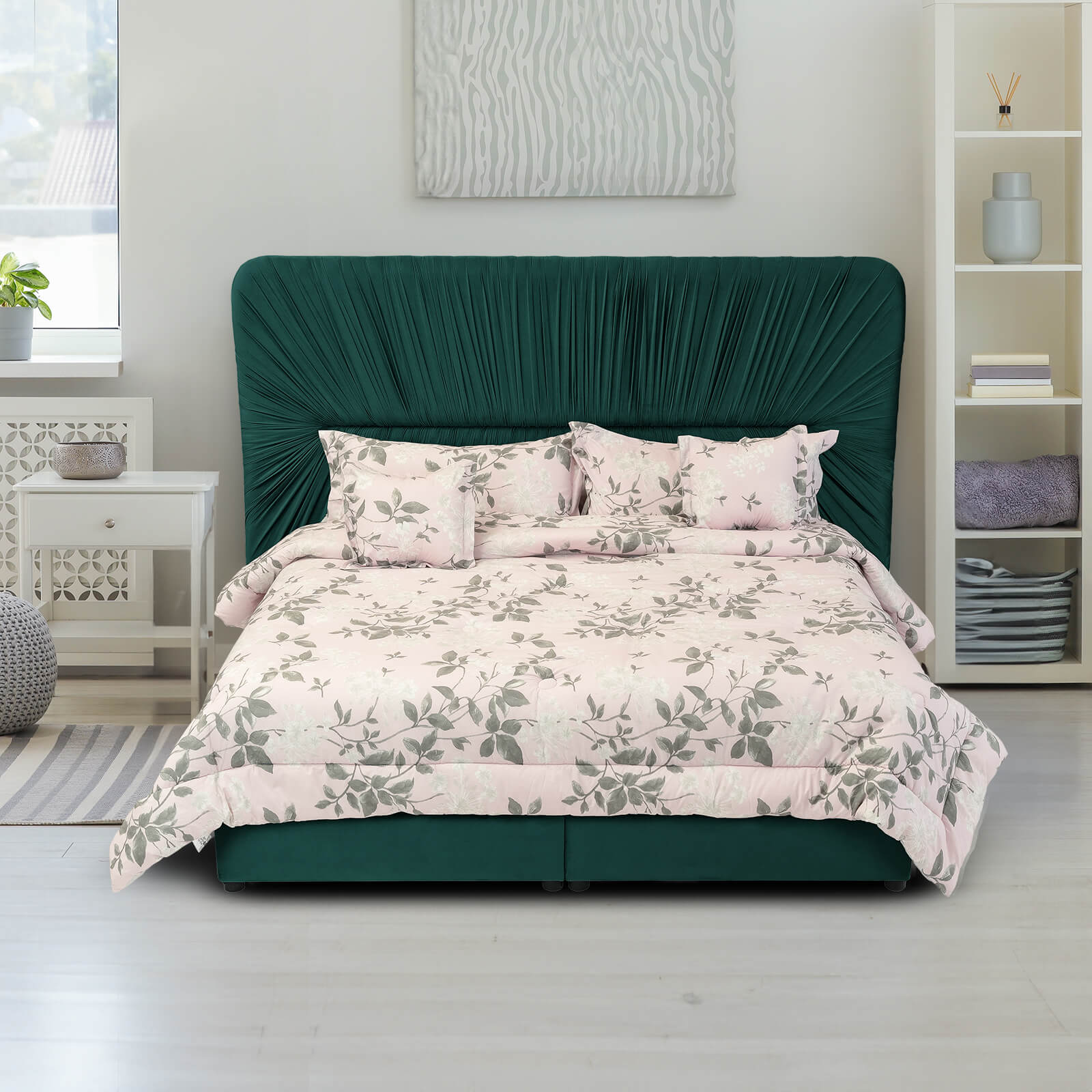 In House | Alkmar Bed Frame Velvet Gold 200x100