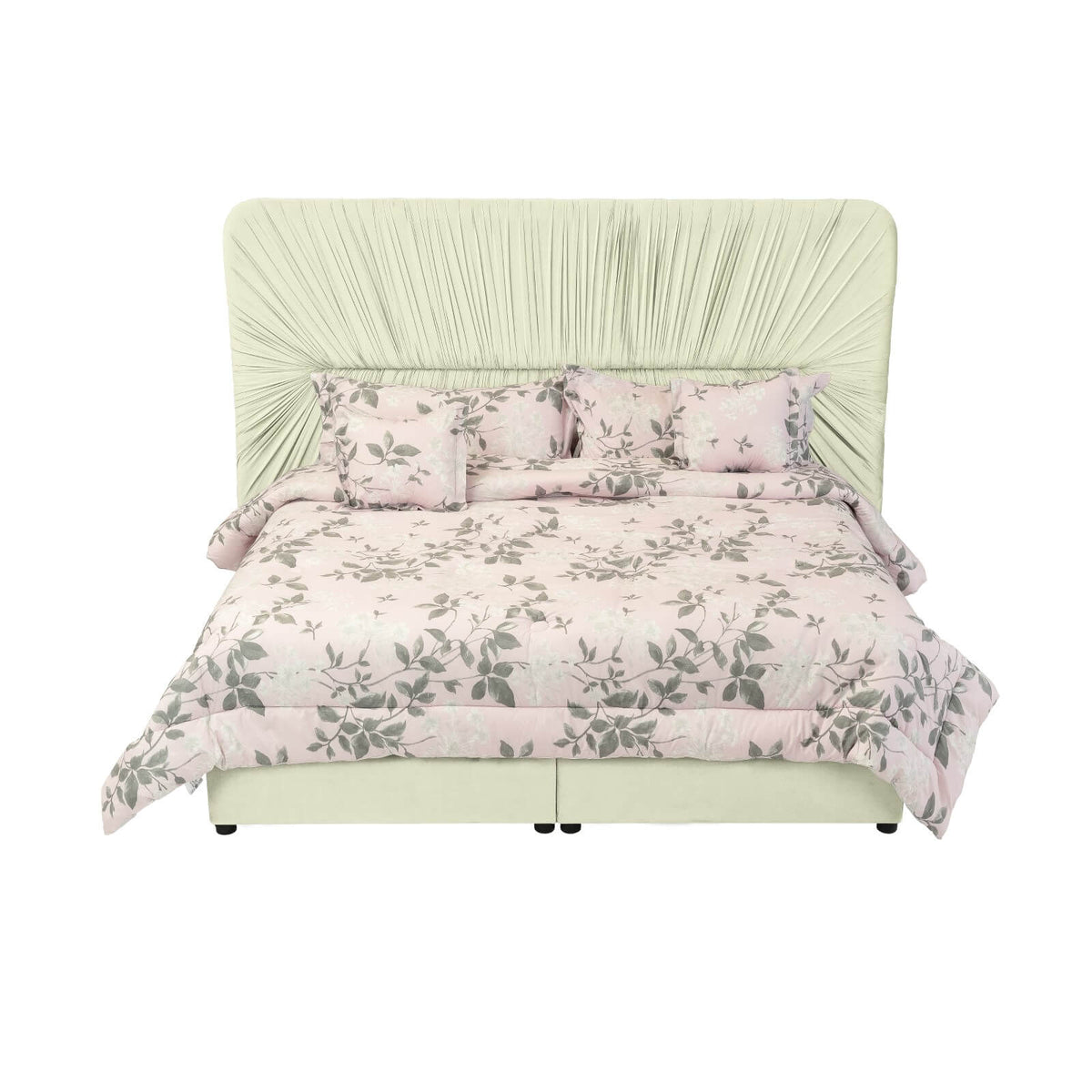 In House | Madrid Bed Frame Velvet Dark Grey 200x180