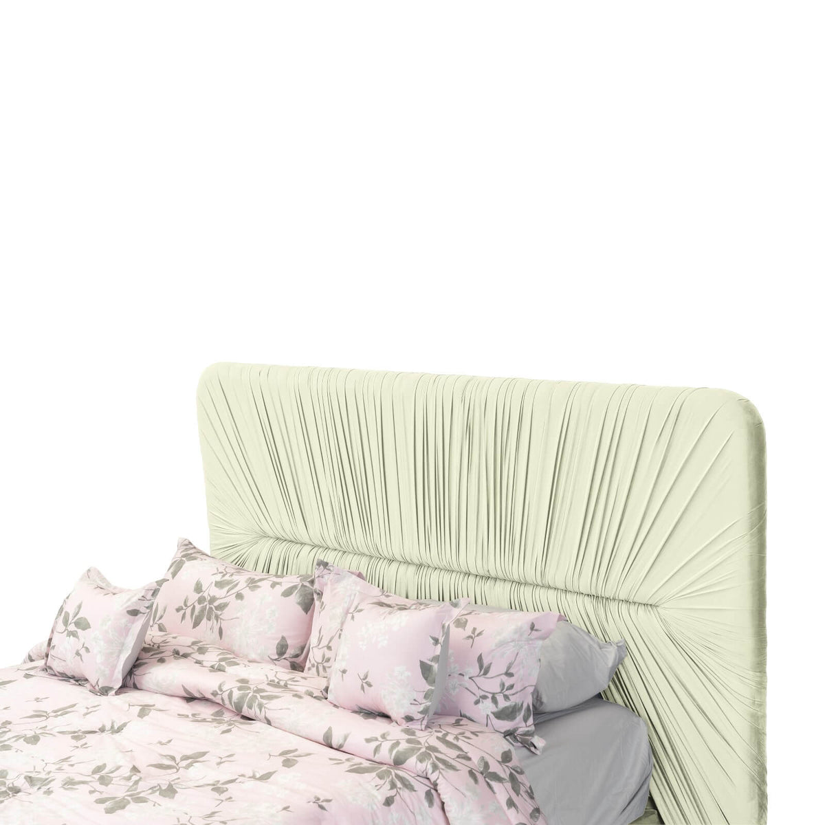 In House | Alkmar Bed Frame Velvet Dark Grey 200x90