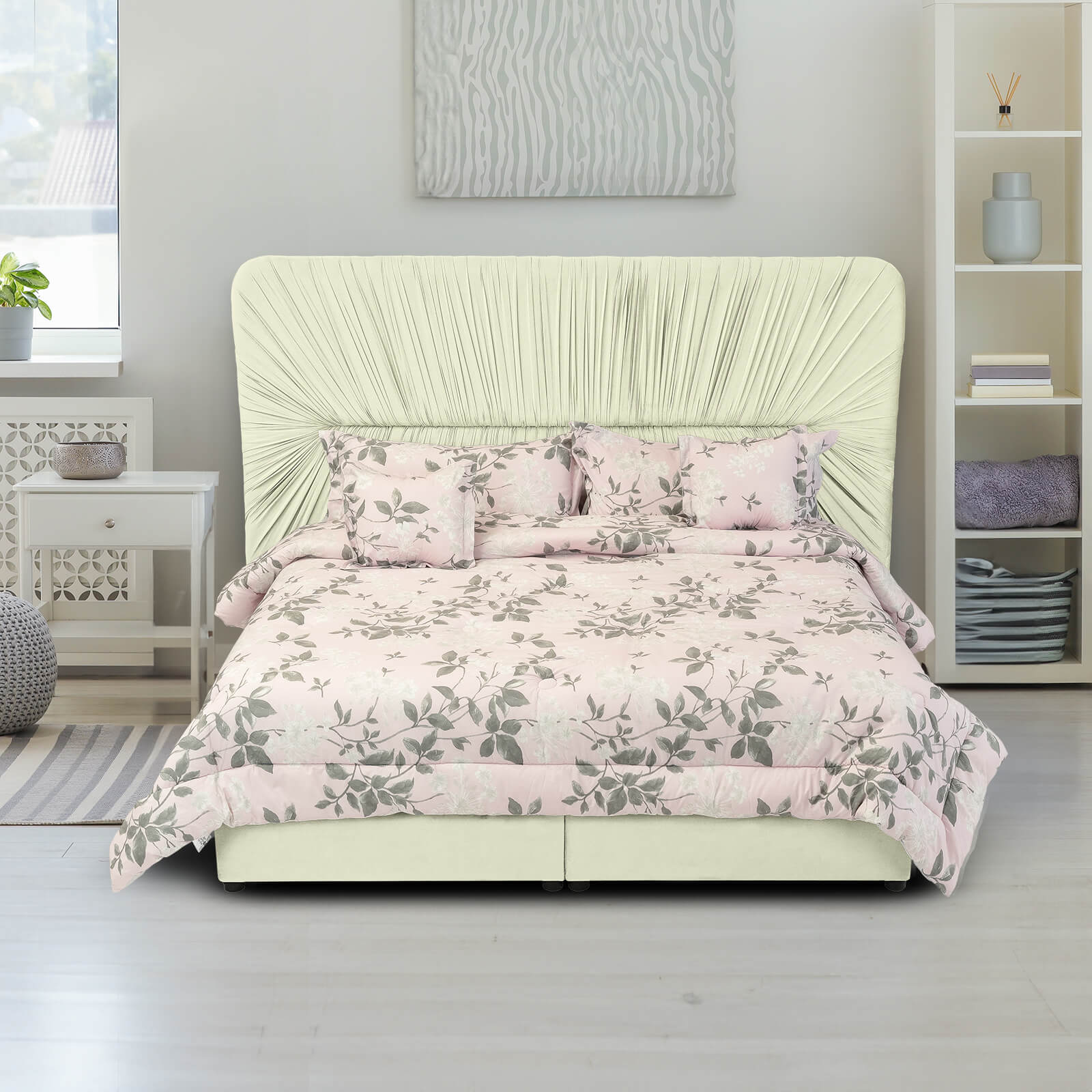 In House | Madrid Bed Frame Velvet Dark Grey 200x150