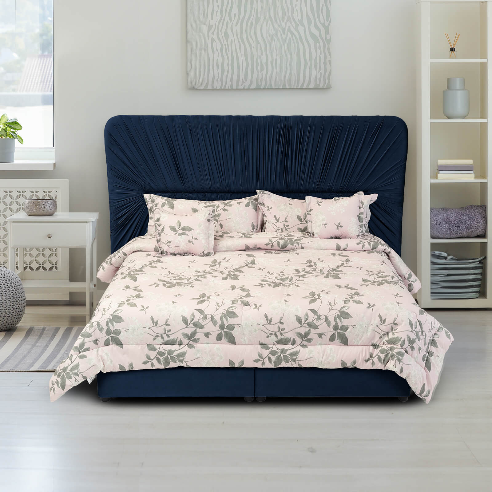 In House | Alkmar Bed Frame Velvet Beige 200x90