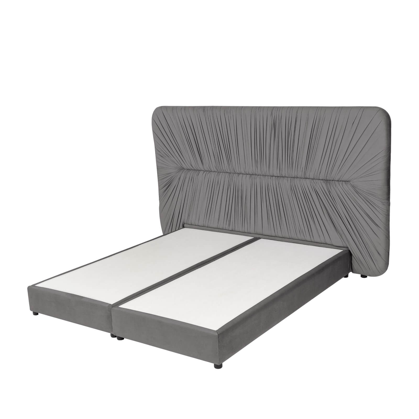 In House | Alkmar Bed Frame Velvet Burgundy 200x90