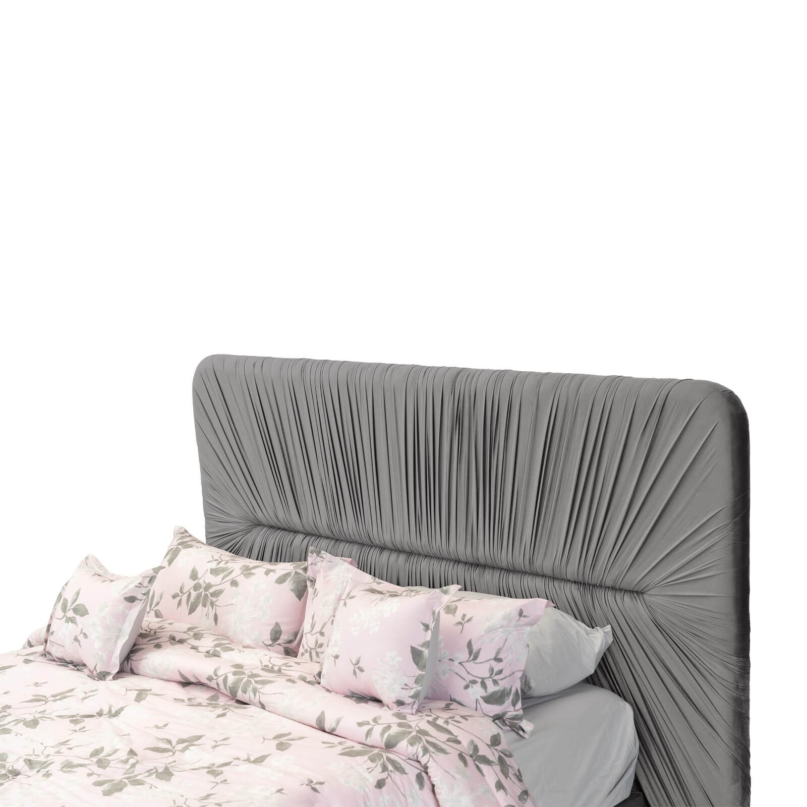In House | Alkmar Bed Frame Velvet Burgundy 200x90