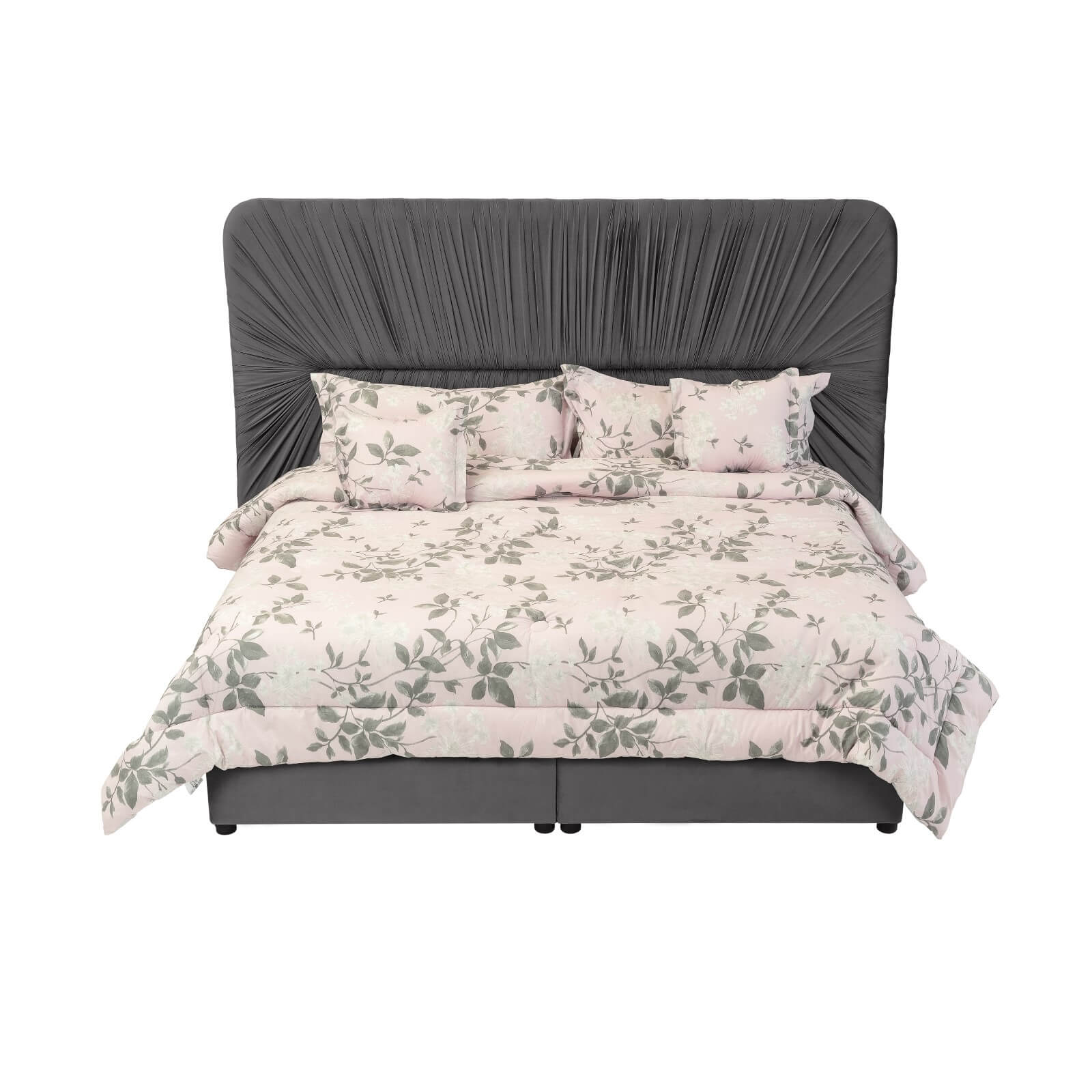 In House | Alkmar Bed Frame Velvet Dark Green 200x100