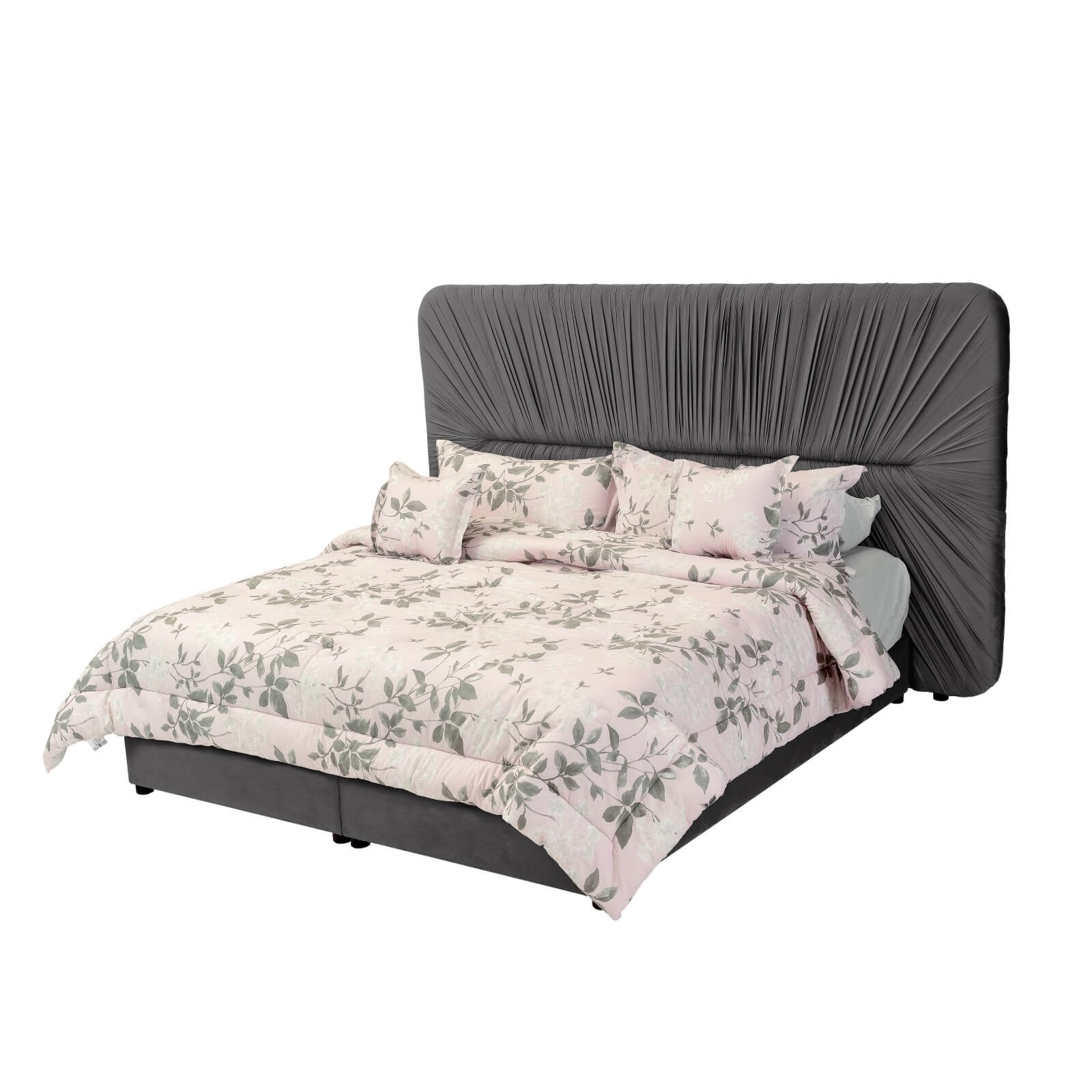 In House | Alkmar Bed Frame Velvet Dark Green 200x100