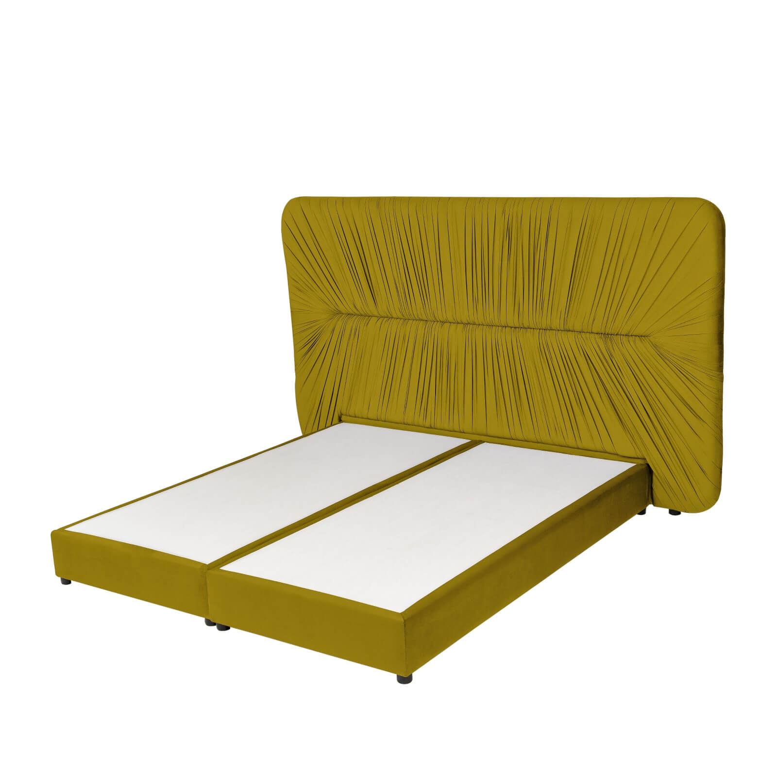 In House | Alkmar Bed Frame Velvet Dark Blue 200x100