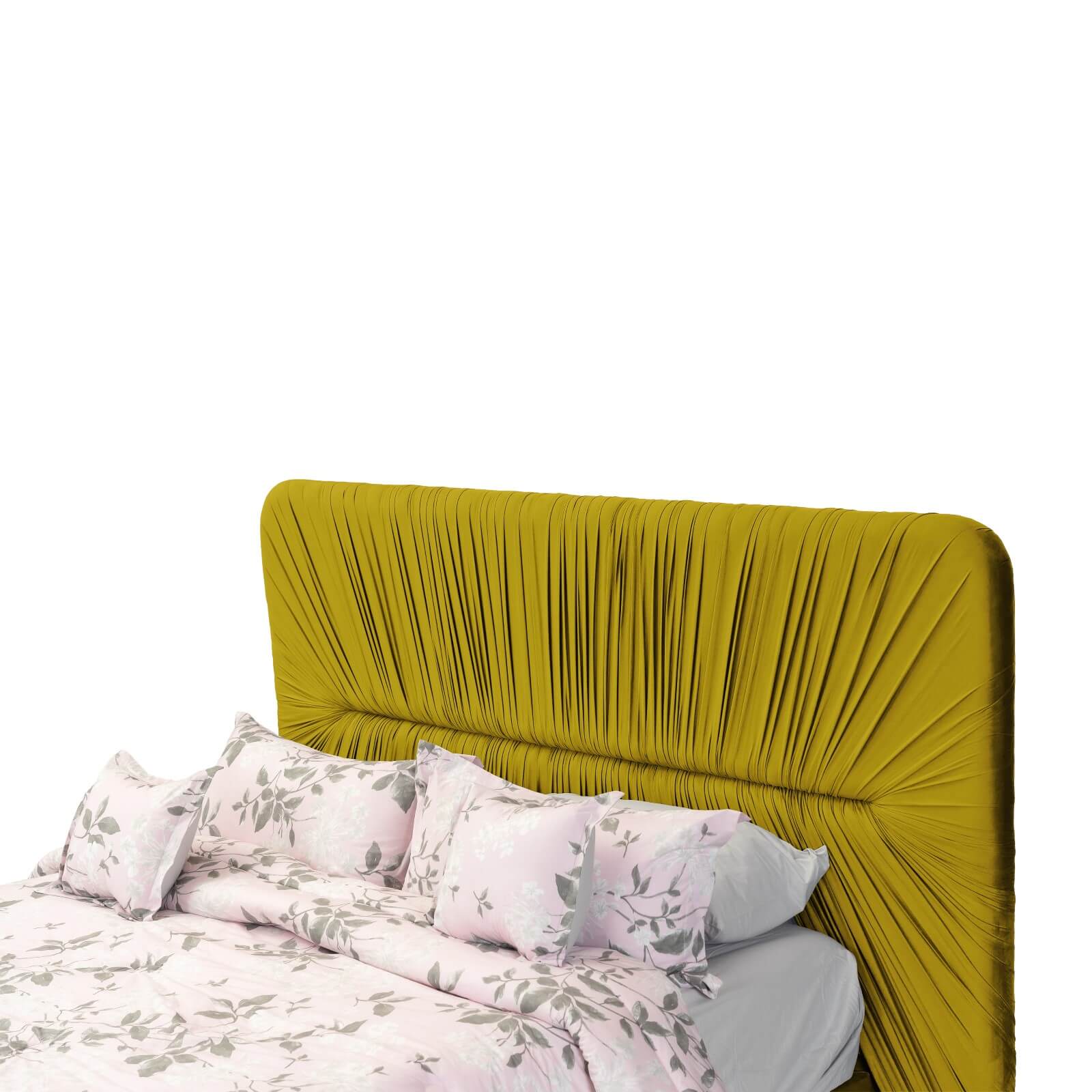 In House | Alkmar Bed Frame Velvet Dark Blue 200x100